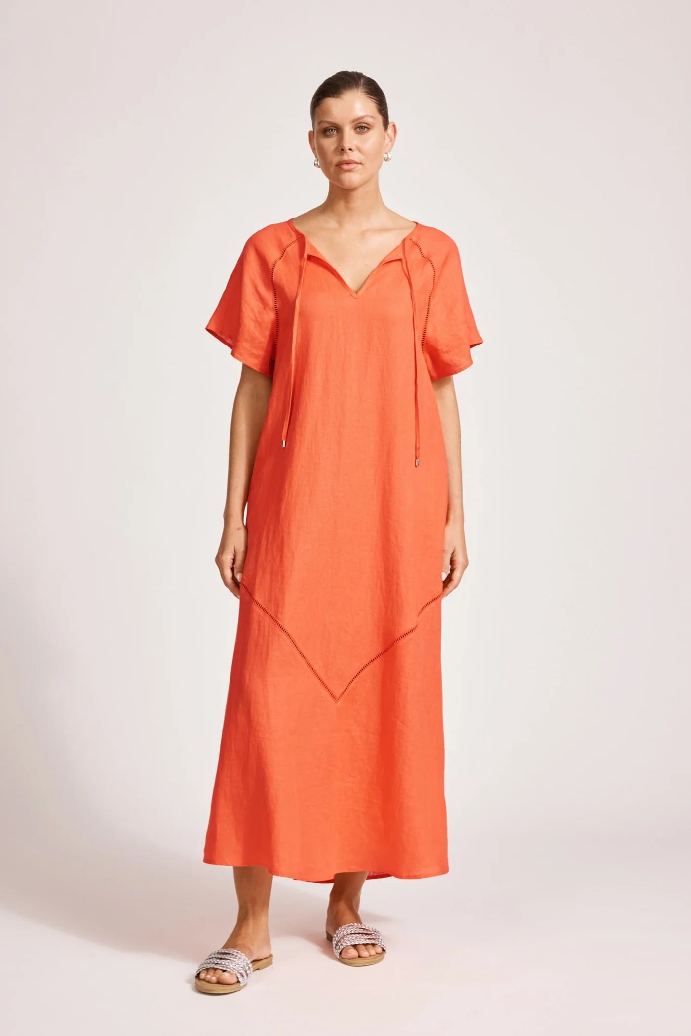 EB & IVE Miramar Maxi Dress CORAL