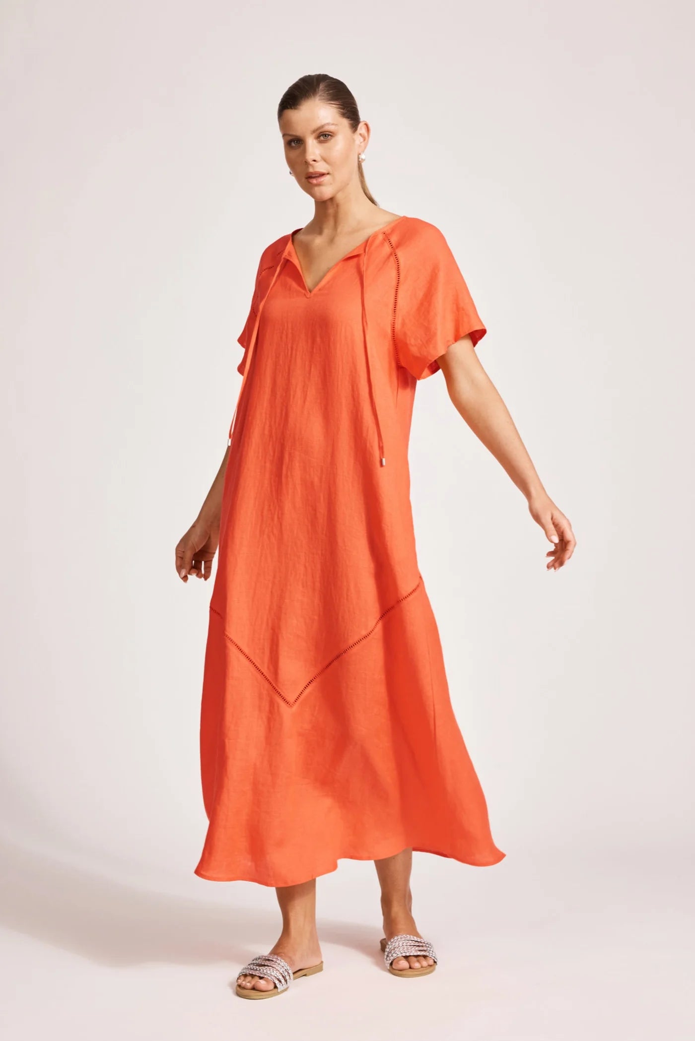 EB & IVE Miramar Maxi Dress CORAL