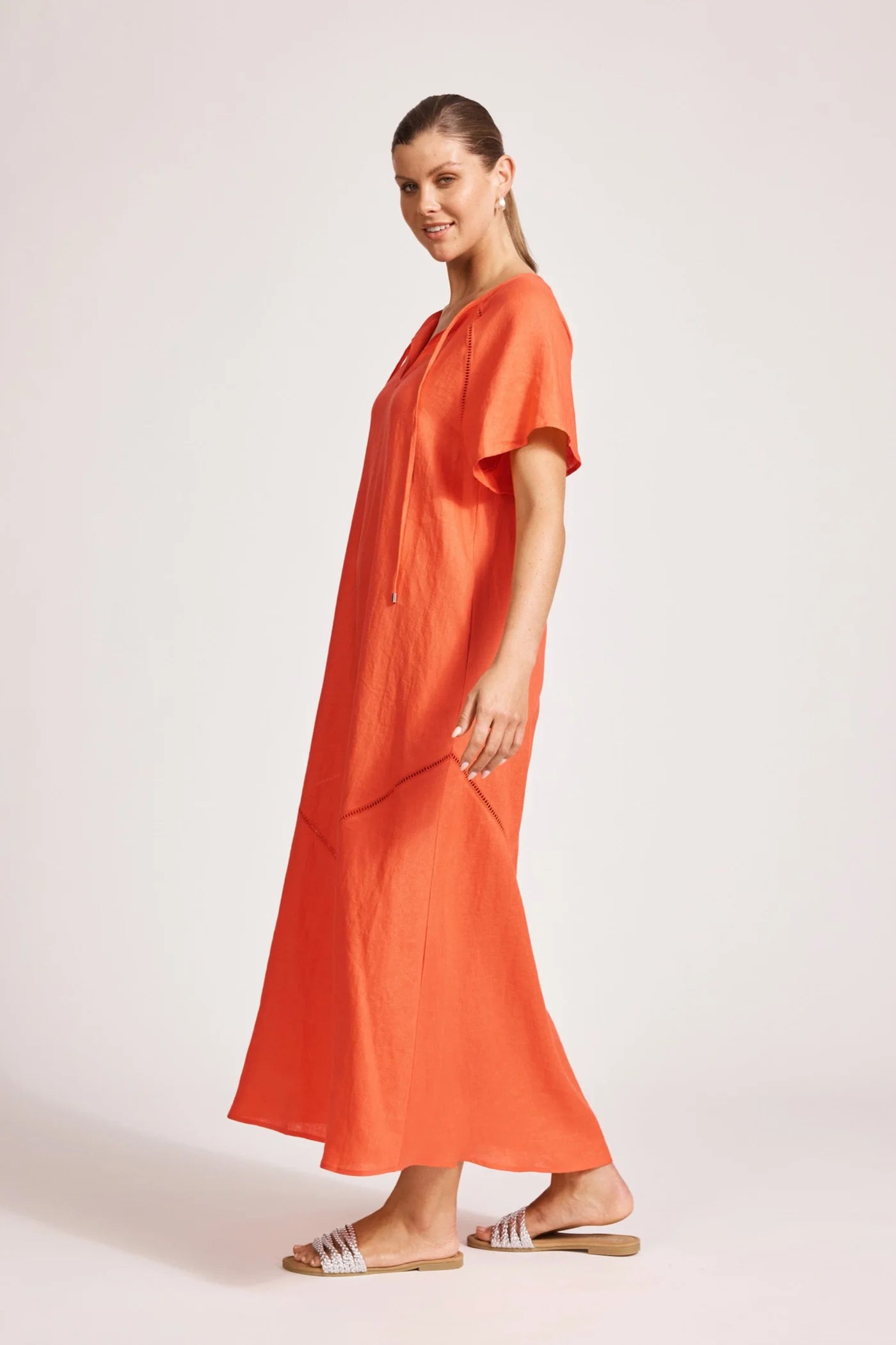 EB & IVE Miramar Maxi Dress CORAL