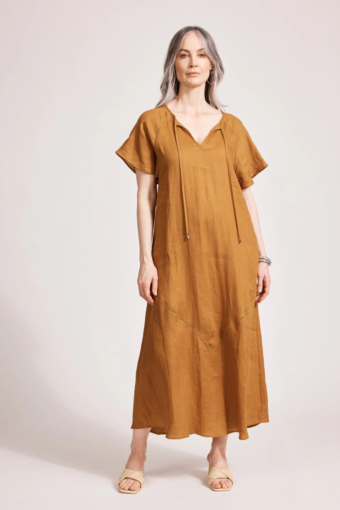 EB & IVE Miramar Maxi Dress CAMEL