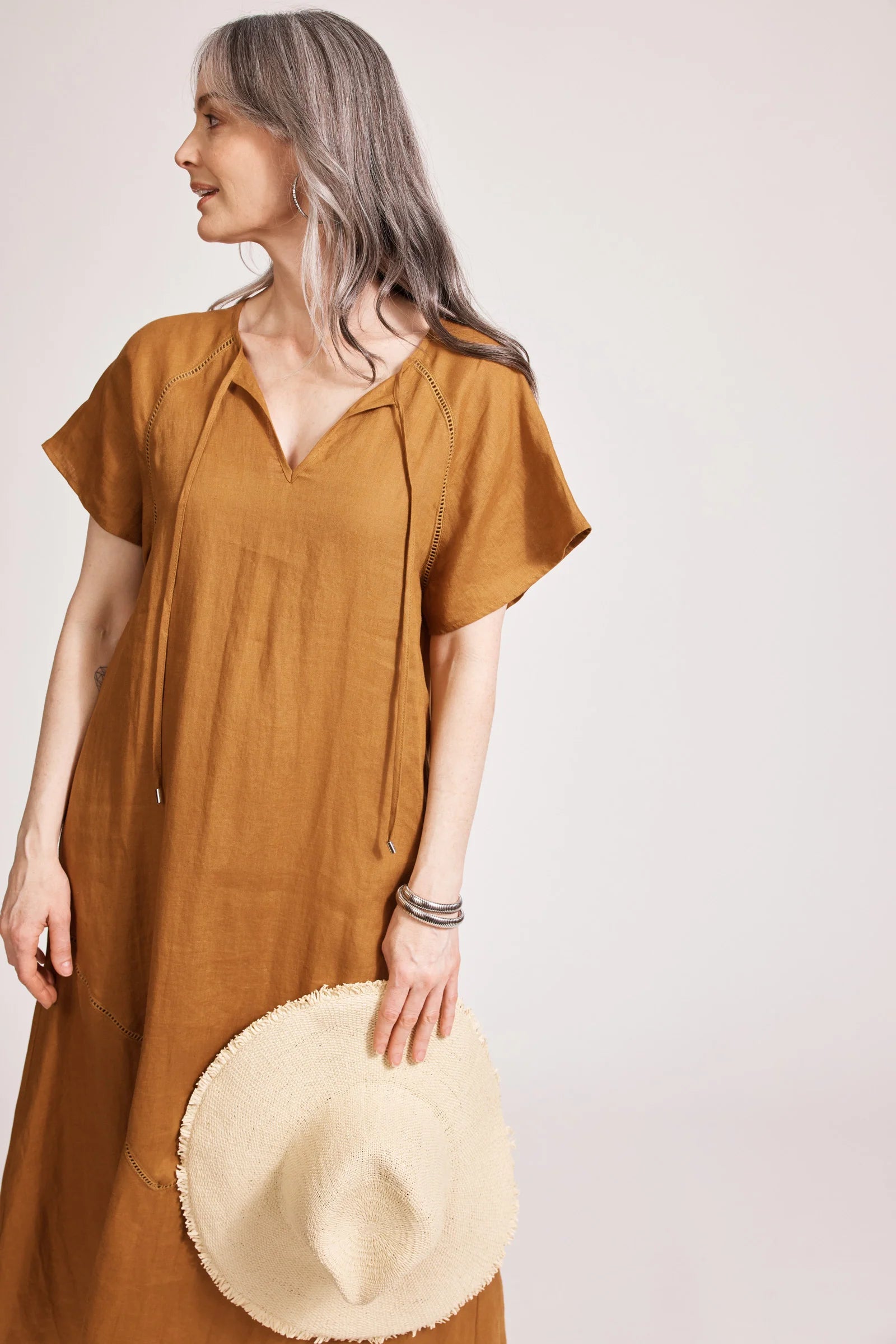 EB & IVE Miramar Maxi Dress CAMEL