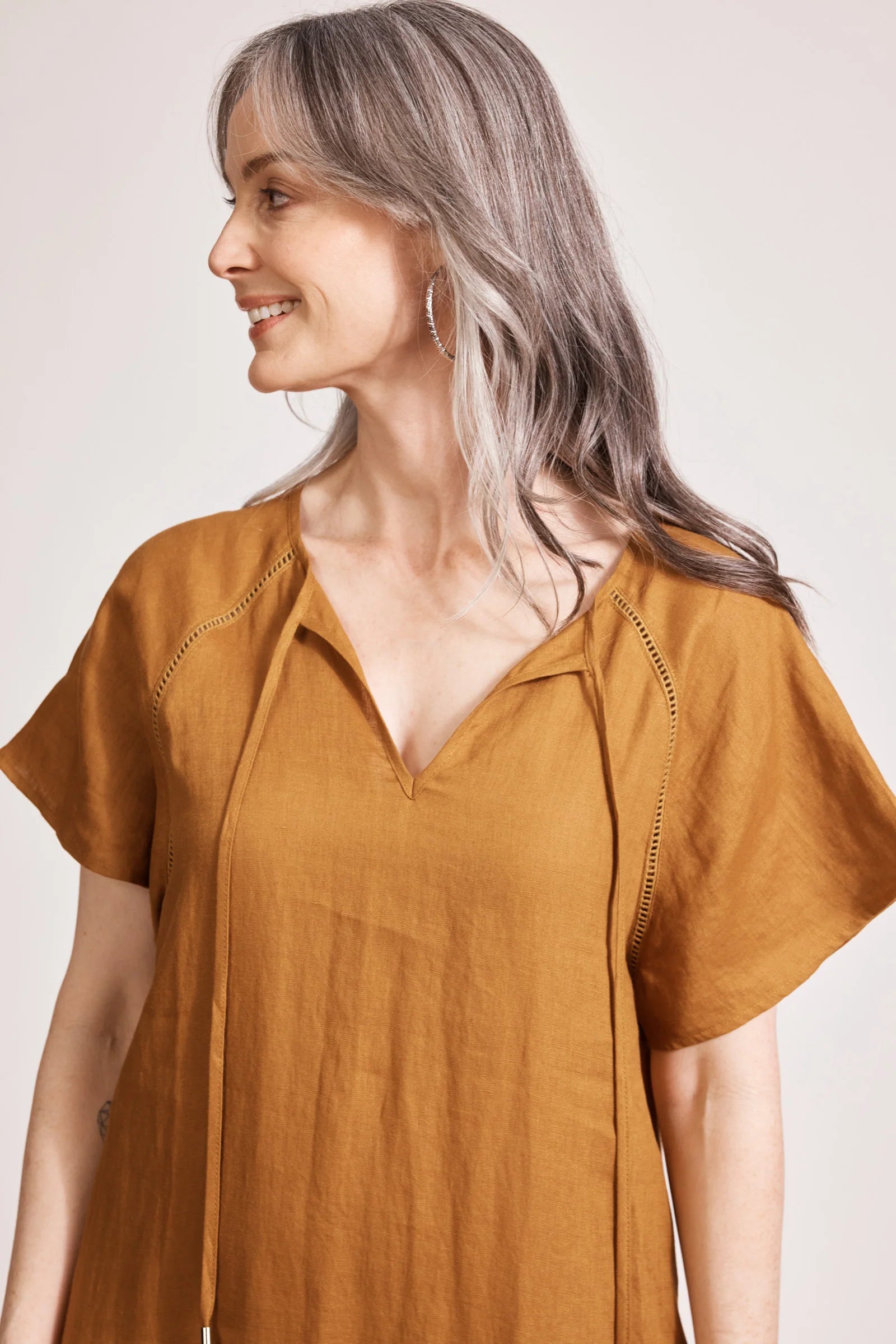 EB & IVE Miramar Maxi Dress CAMEL