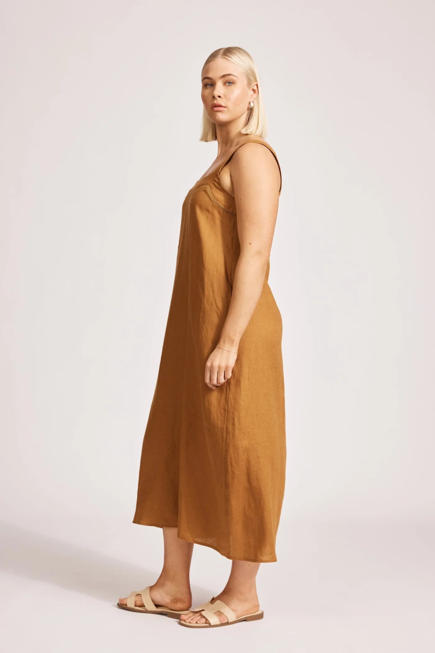 EB & IVE Miramar Tank Maxi Dress CARAMEL