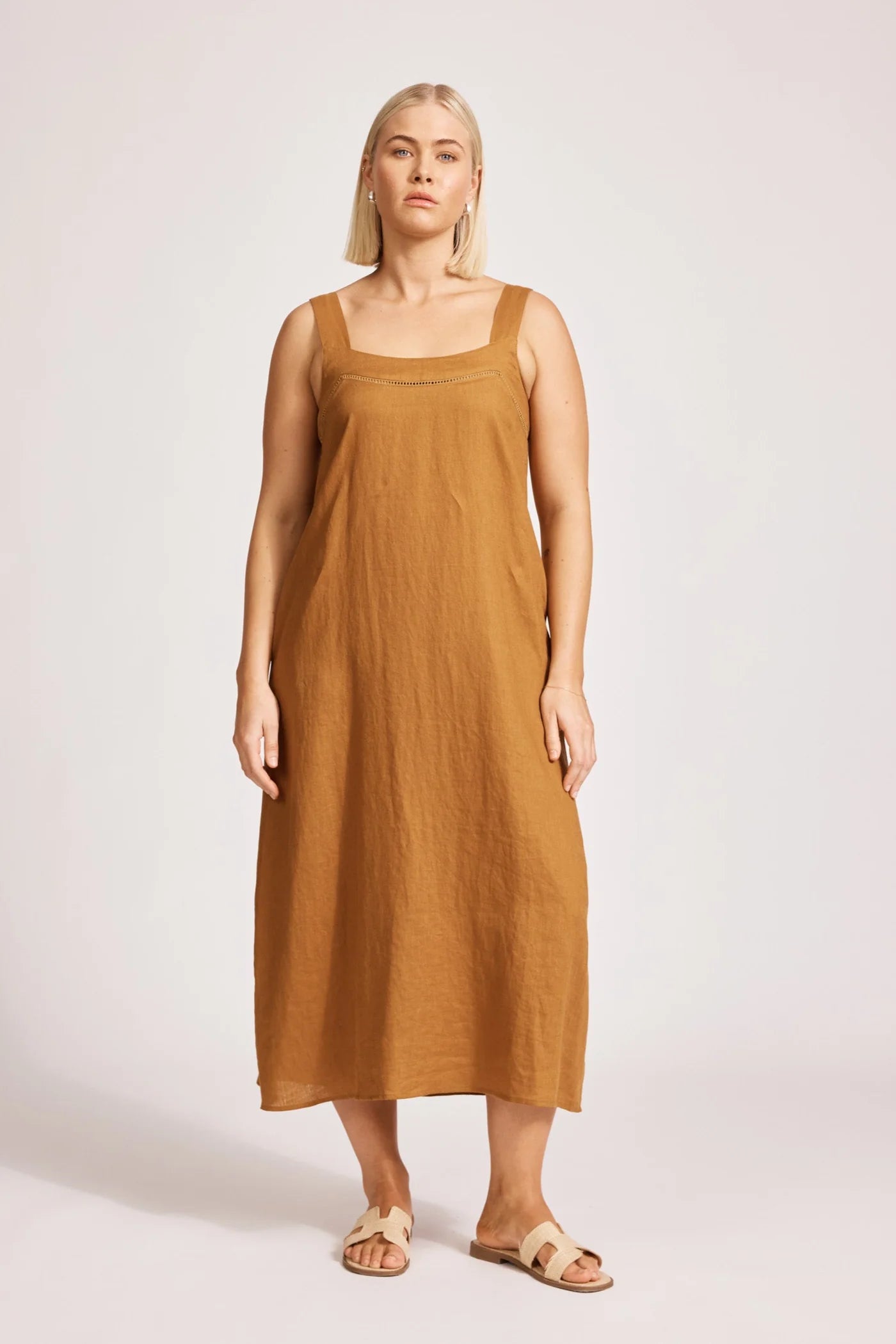 EB & IVE Miramar Tank Maxi Dress CARAMEL