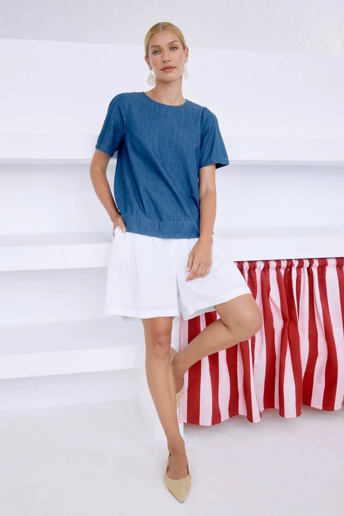 EB & IVE Miramar Short WHITE