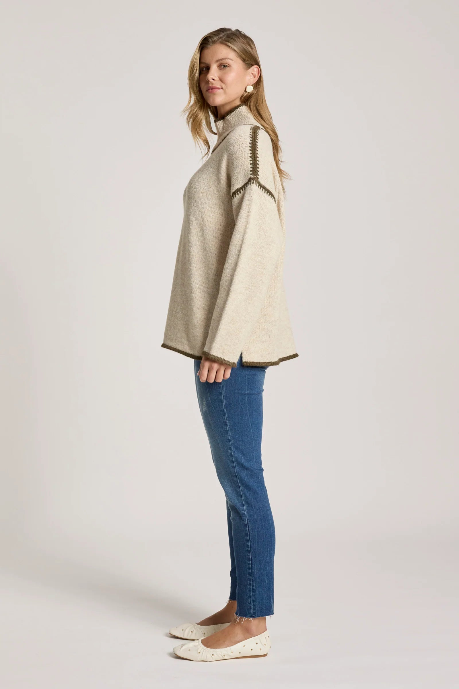 EB & IVE Orin Jumper DUNE/OLIVE