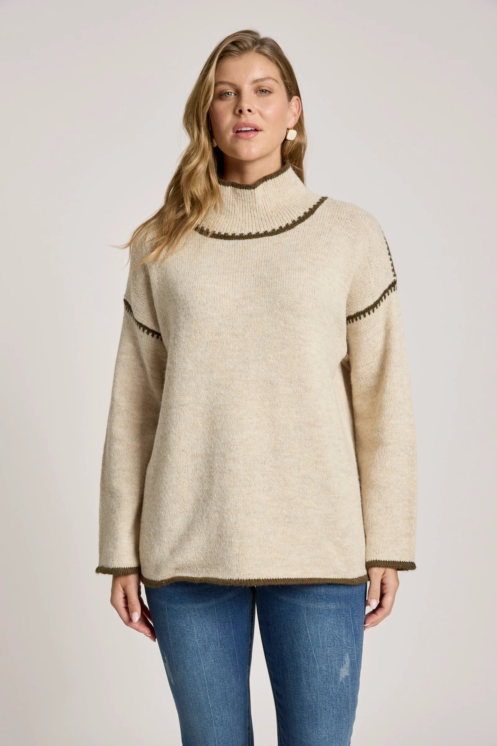 EB & IVE Orin Jumper DUNE/OLIVE