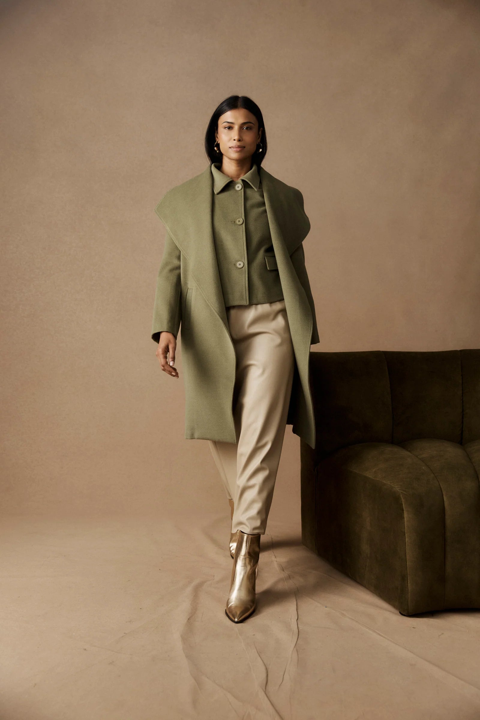 EB & IVE Wanderer Coat PAMPAS