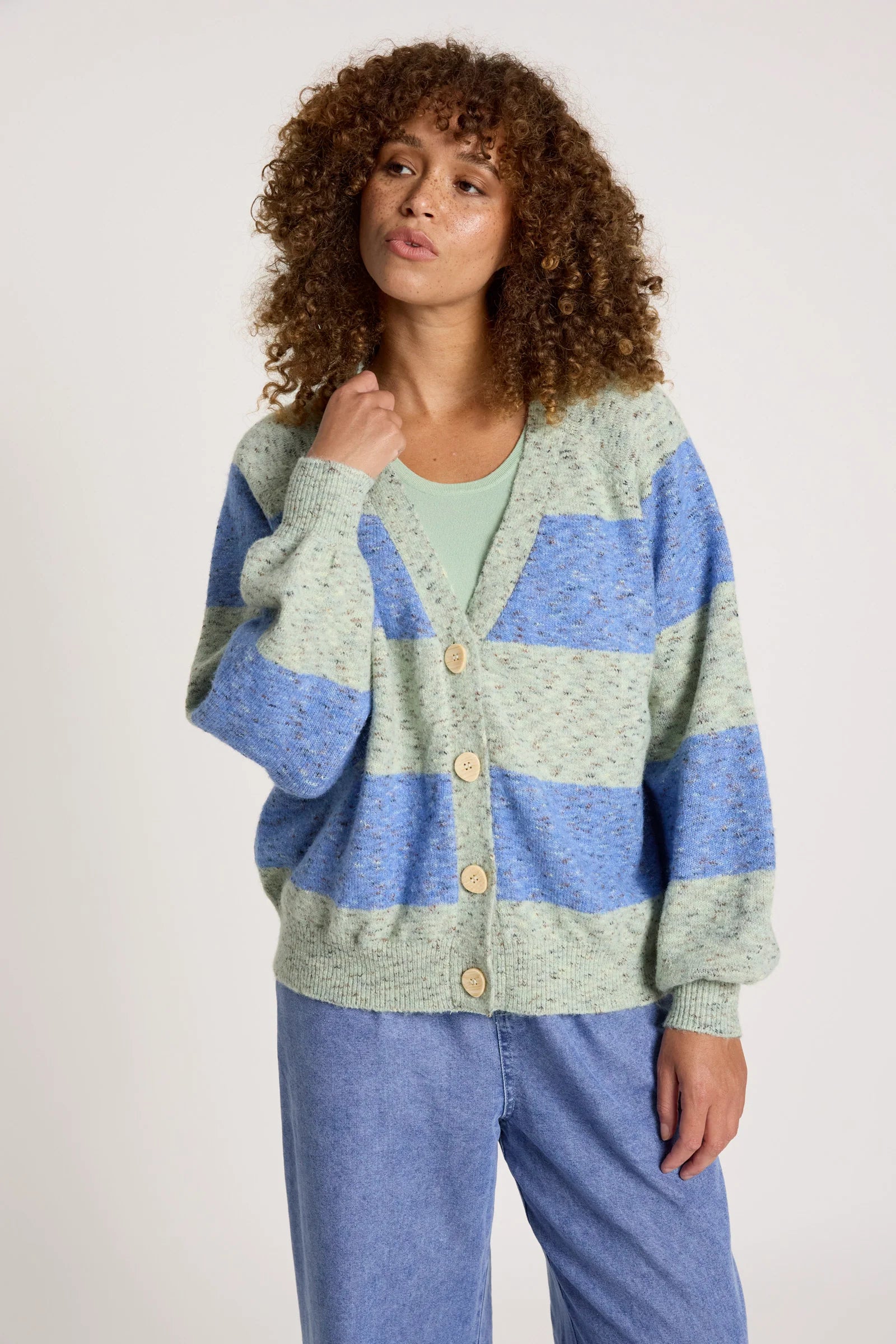 EB & IVE Zarda Cardigan SAGE/LAKE
