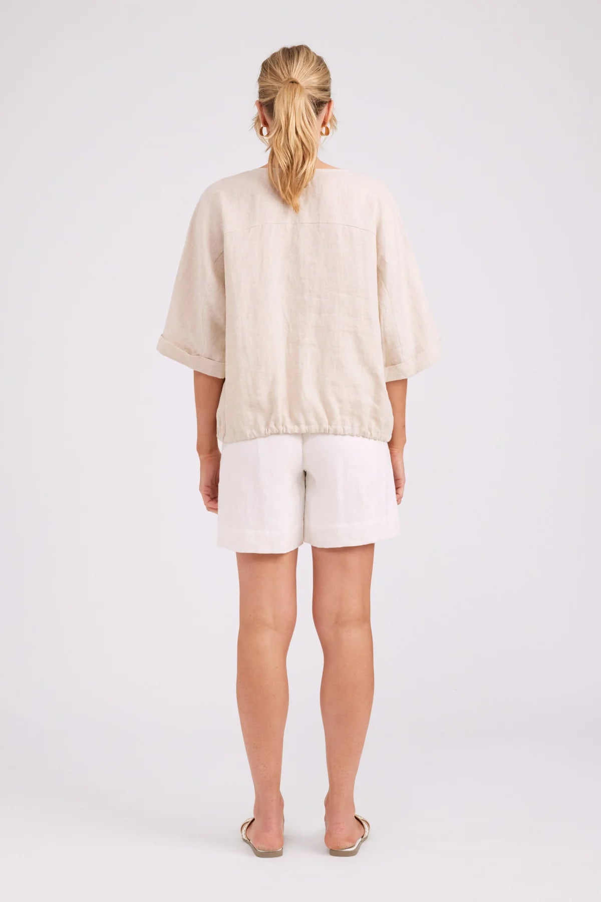 EB & IVE Studio Button Top / Jacket TUSK