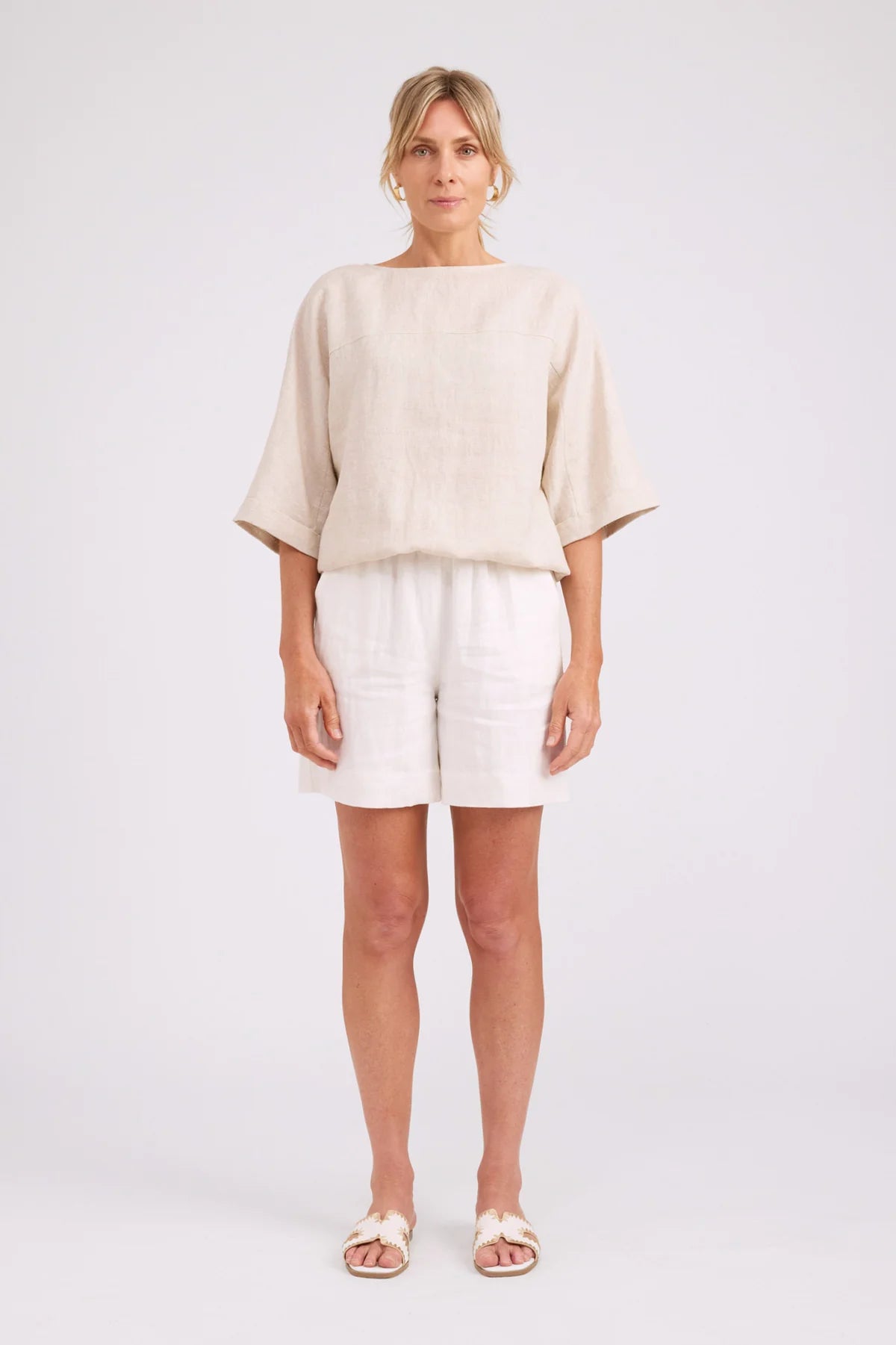 EB & IVE Studio Button Top / Jacket TUSK