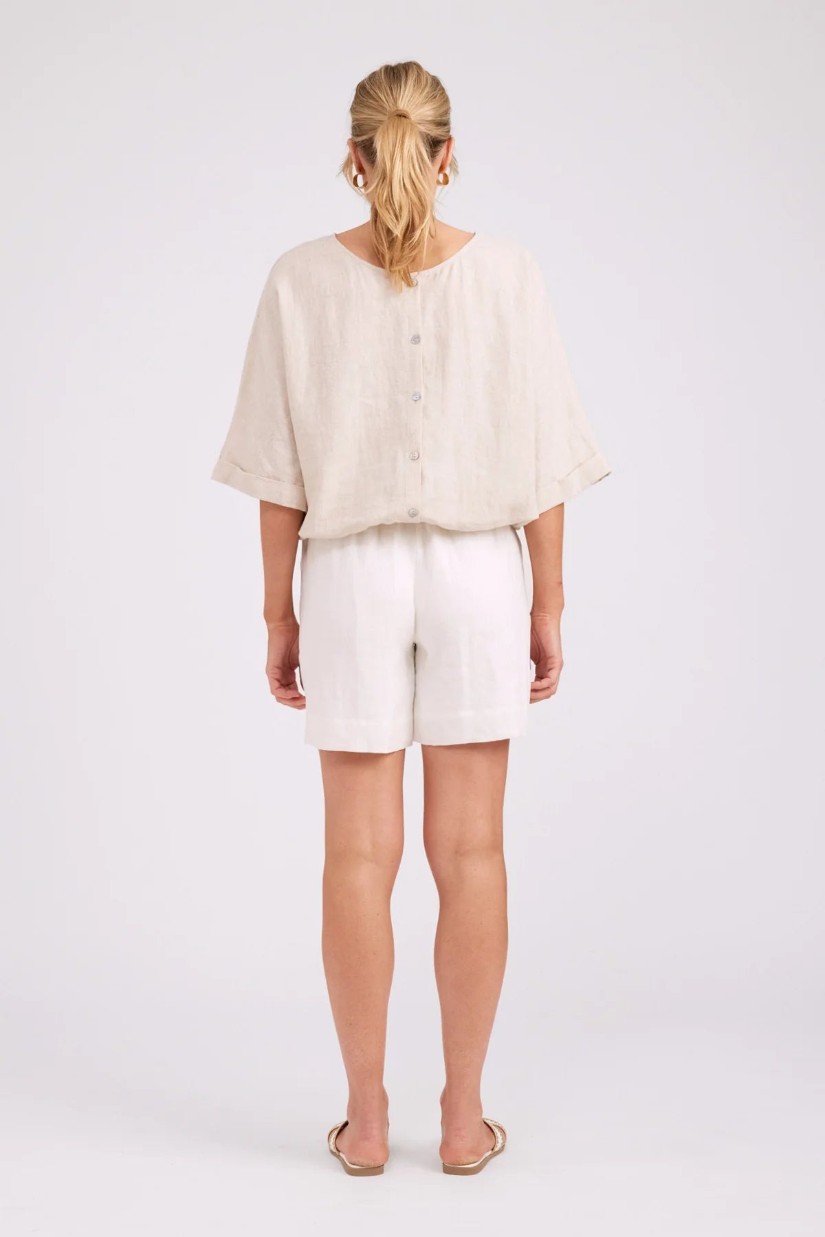 EB & IVE Studio Button Top / Jacket TUSK