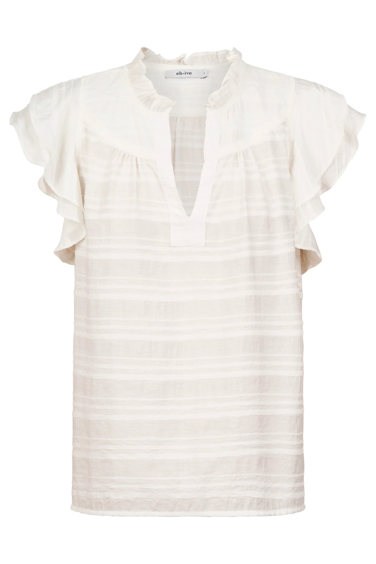 EB & IVE Sovana Frill Tank WHITE