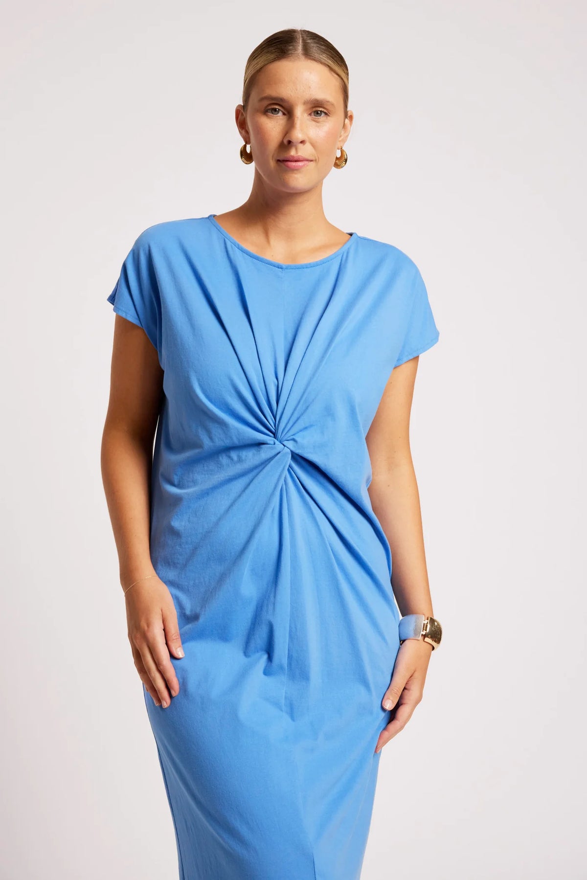 EB & IVE Casa Twist Dress MARINE