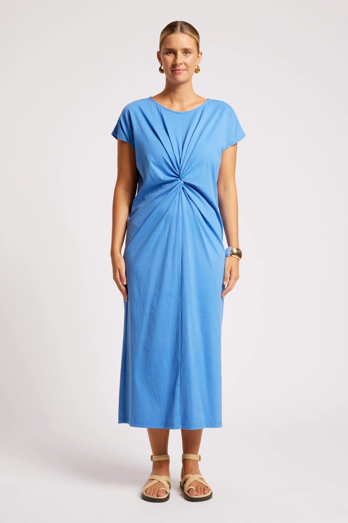 EB & IVE Casa Twist Dress MARINE