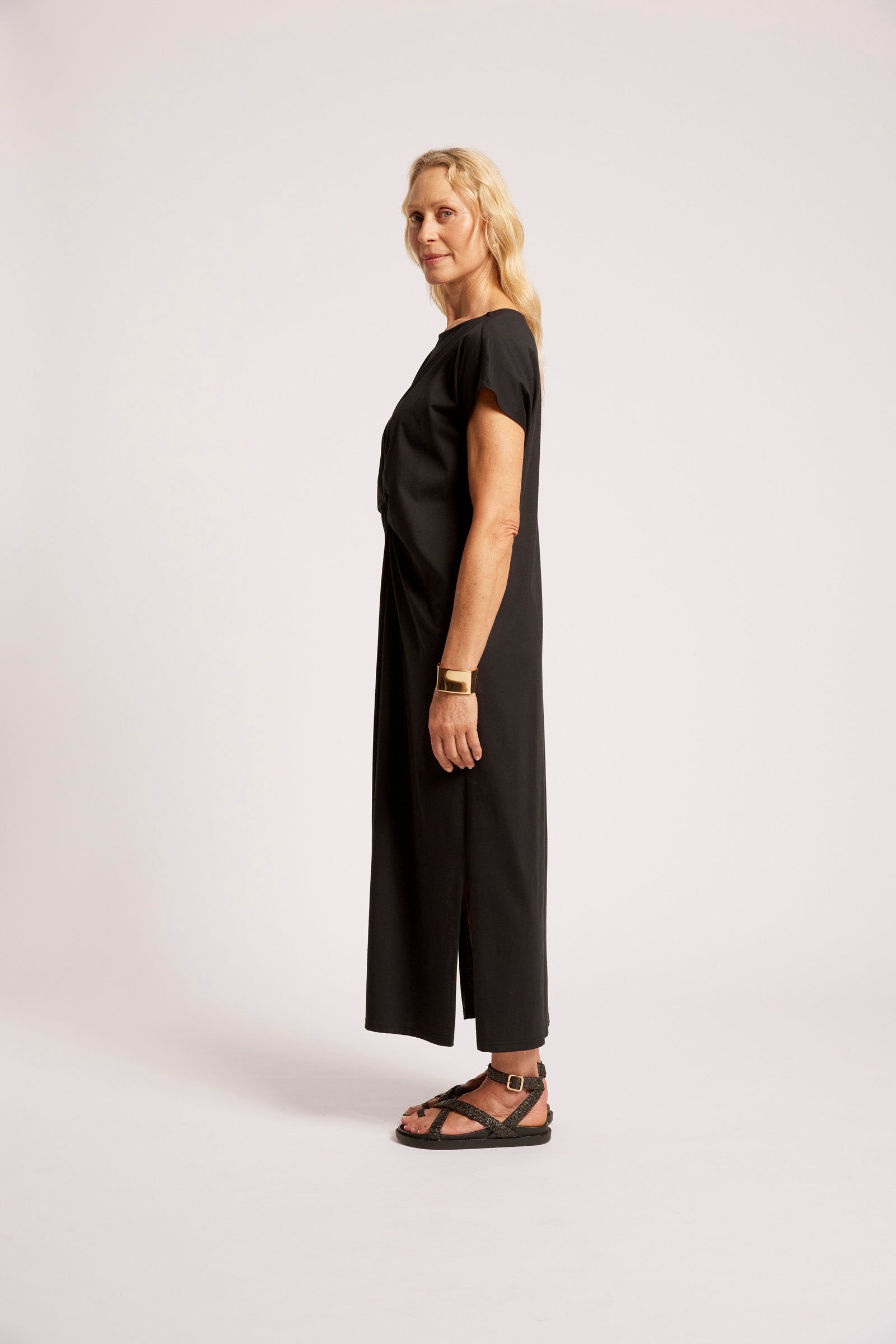 EB & IVE Casa Twist Dress BLACK