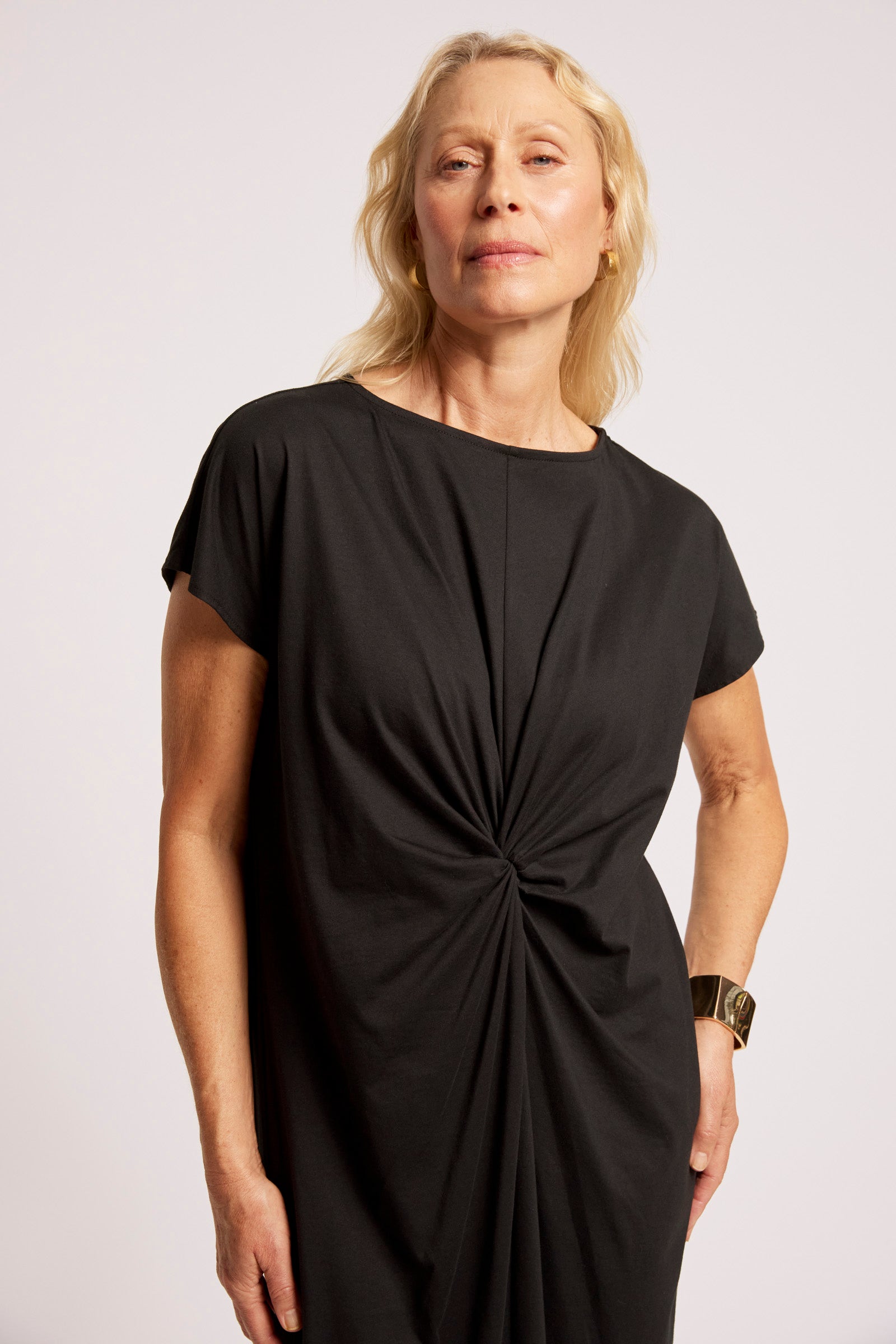 EB & IVE Casa Twist Dress BLACK