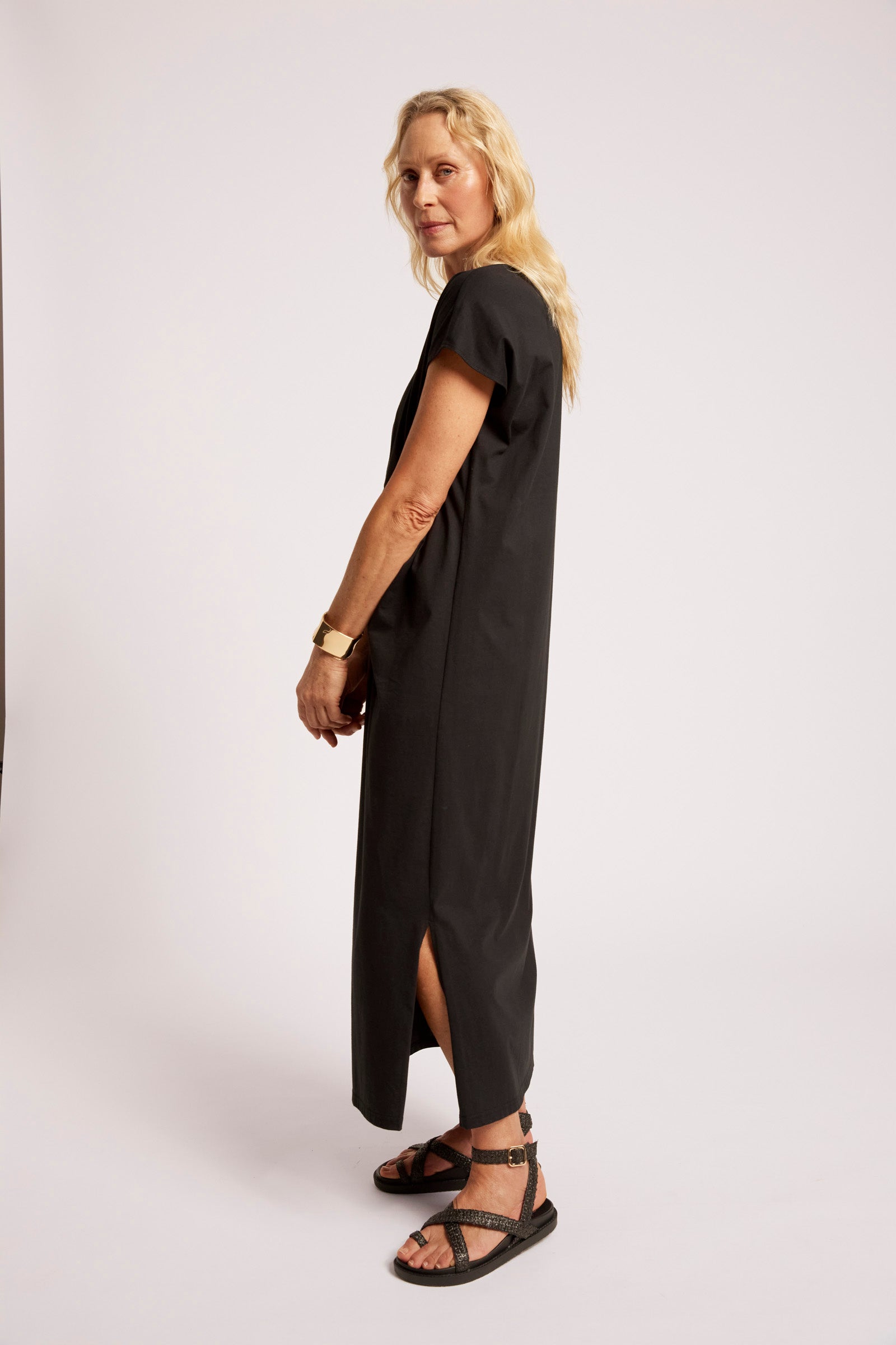 EB & IVE Casa Twist Dress BLACK