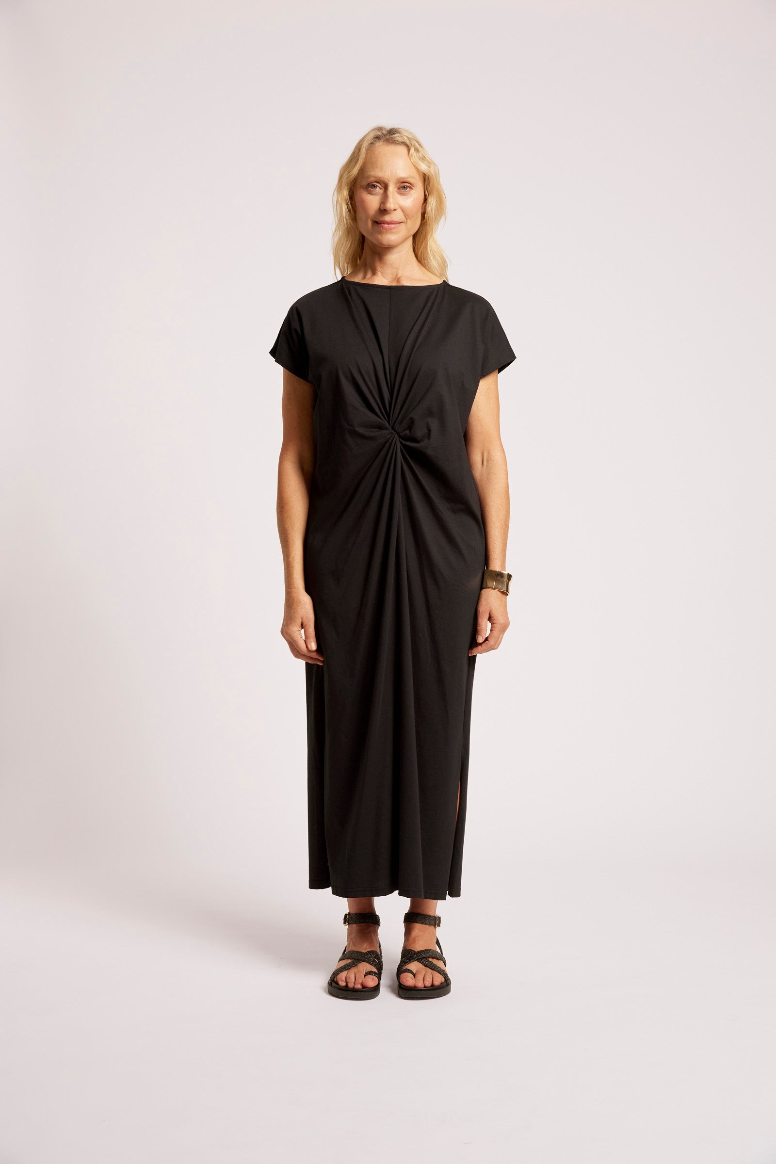 EB & IVE Casa Twist Dress BLACK