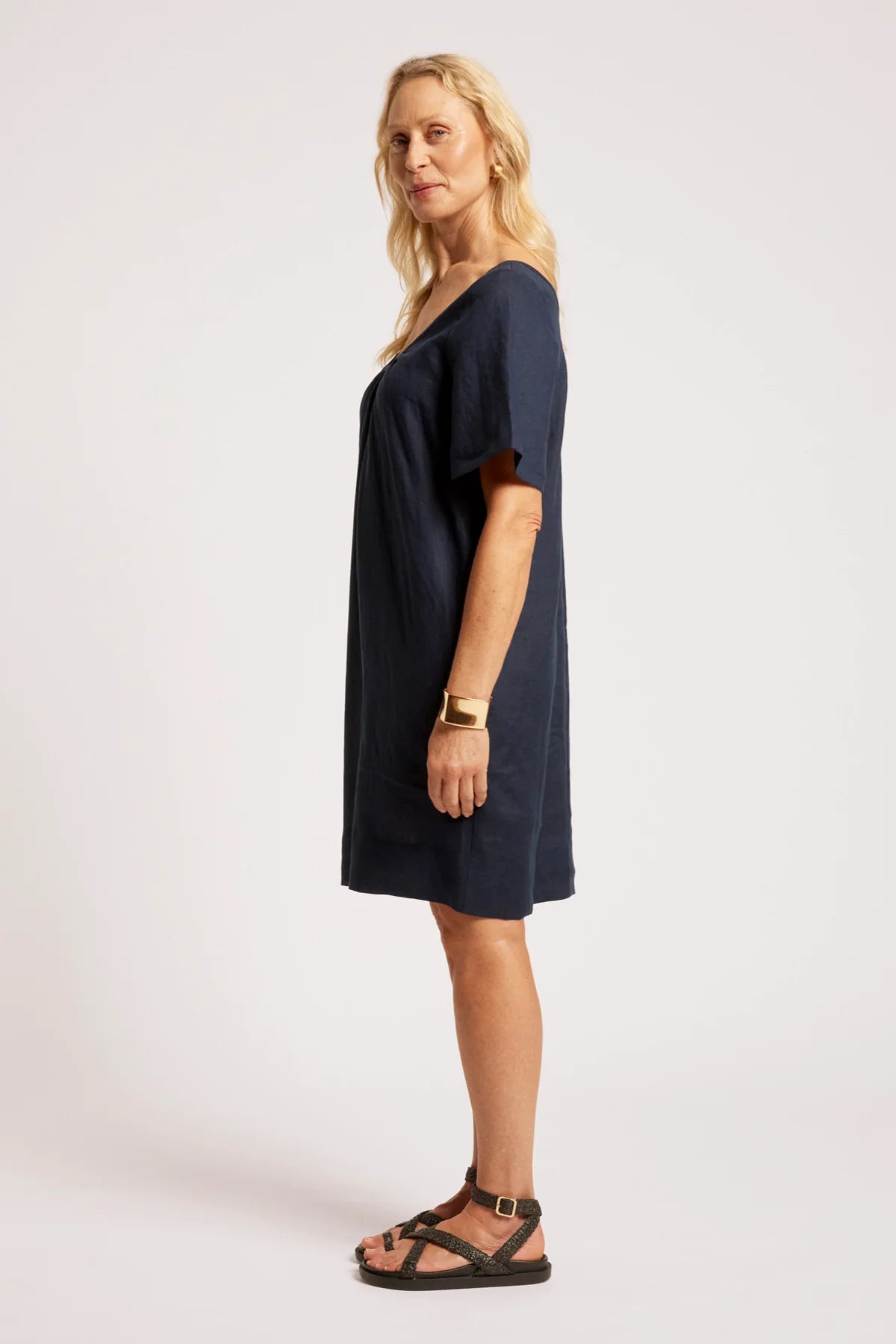 EB & IVE Cove Dress INDIGO