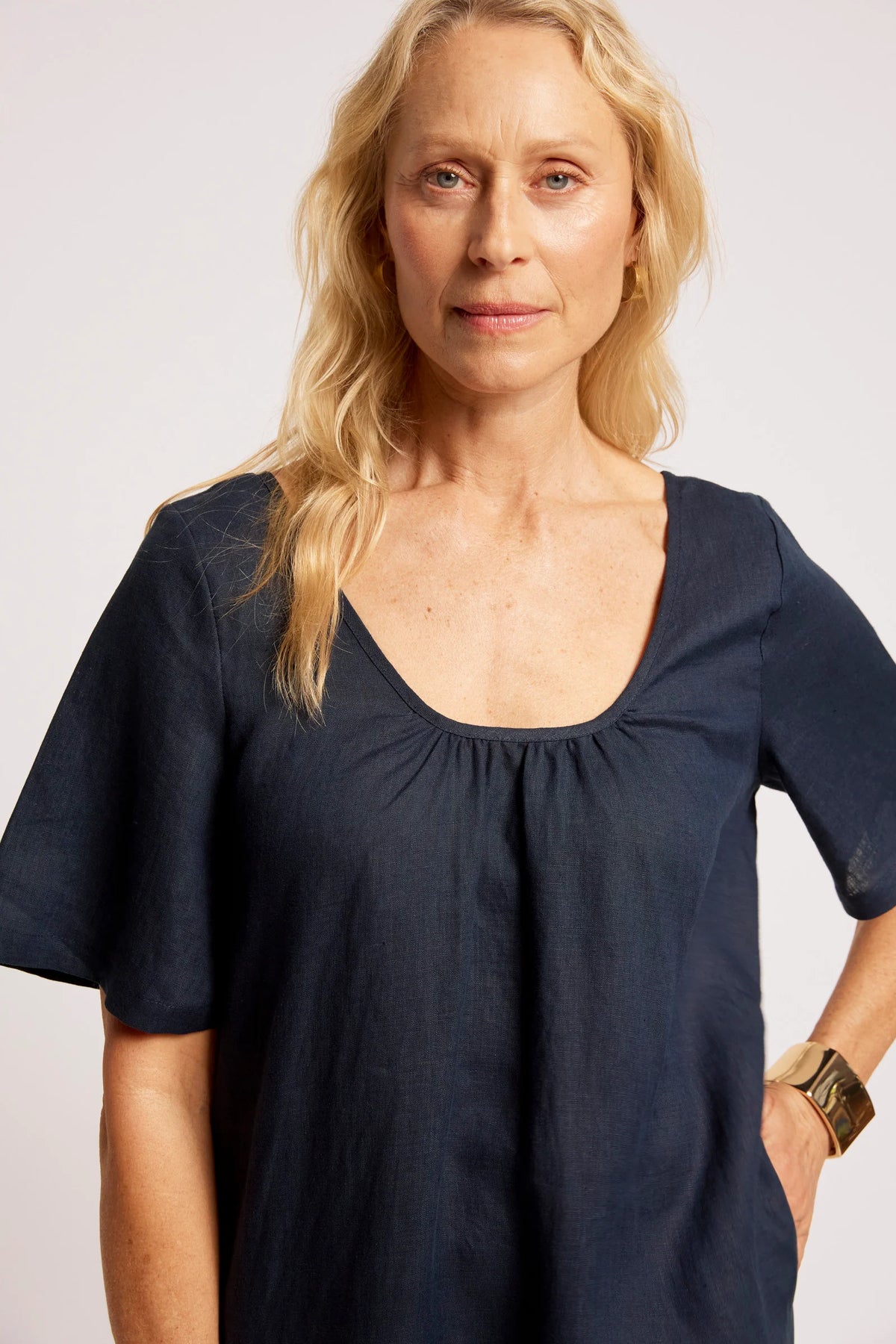EB & IVE Cove Dress INDIGO