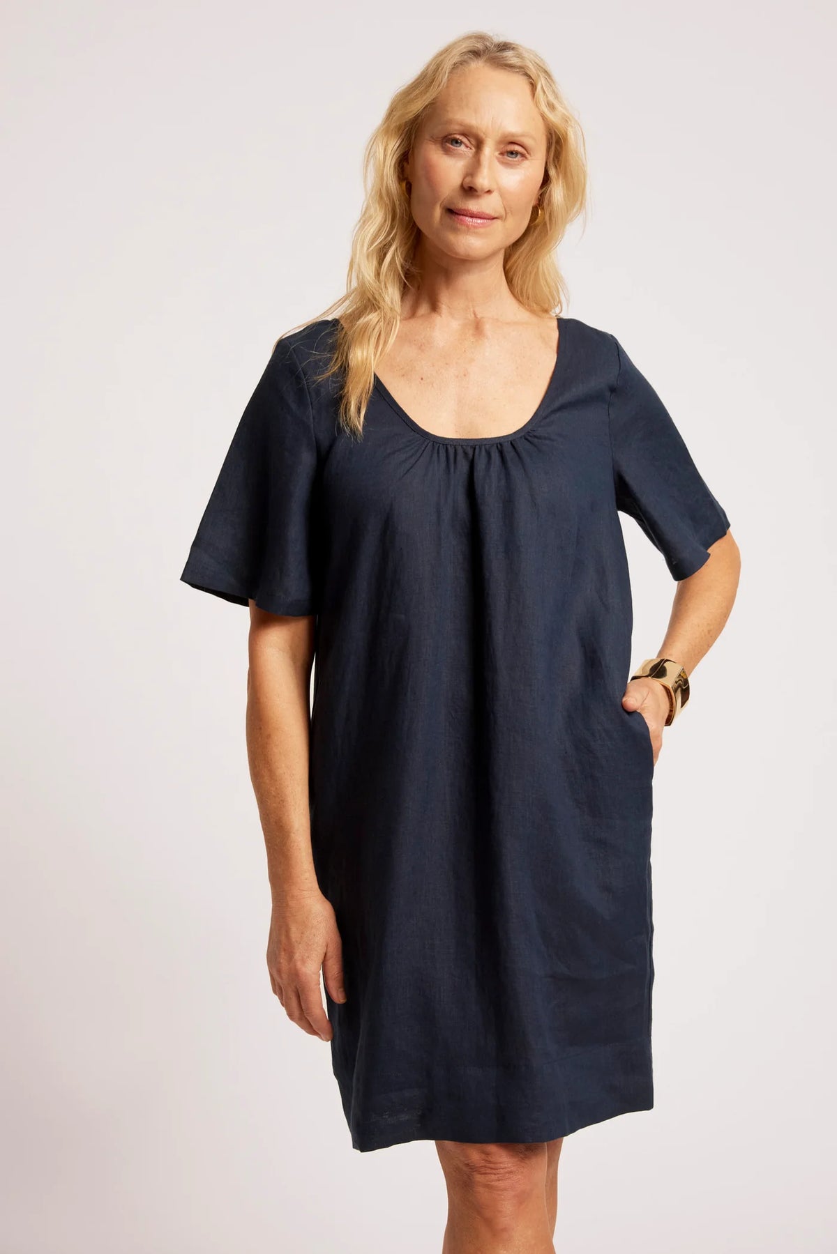 EB & IVE Cove Dress INDIGO