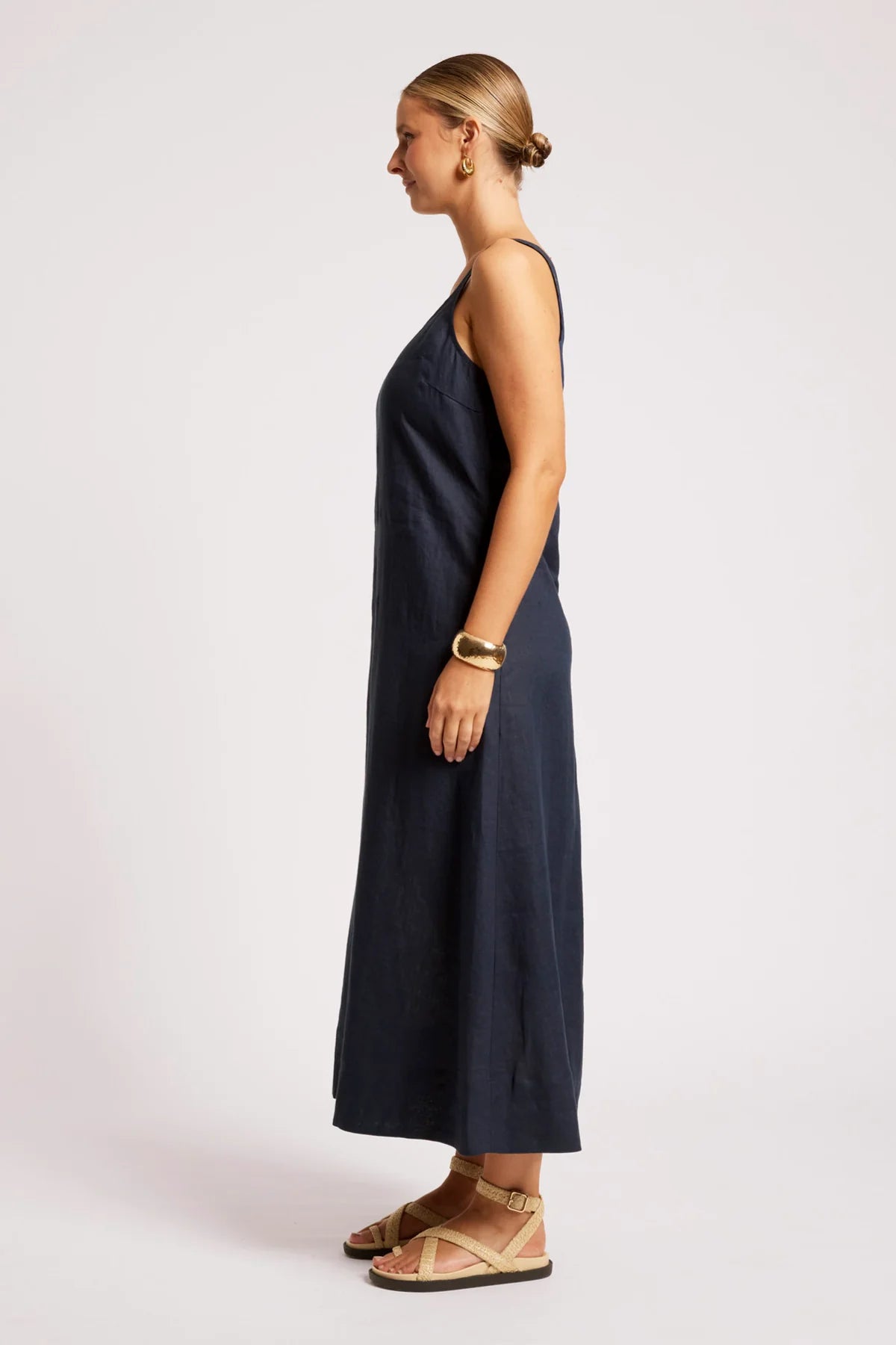 EB & IVE Cove Tank Maxi Dress INDIGO
