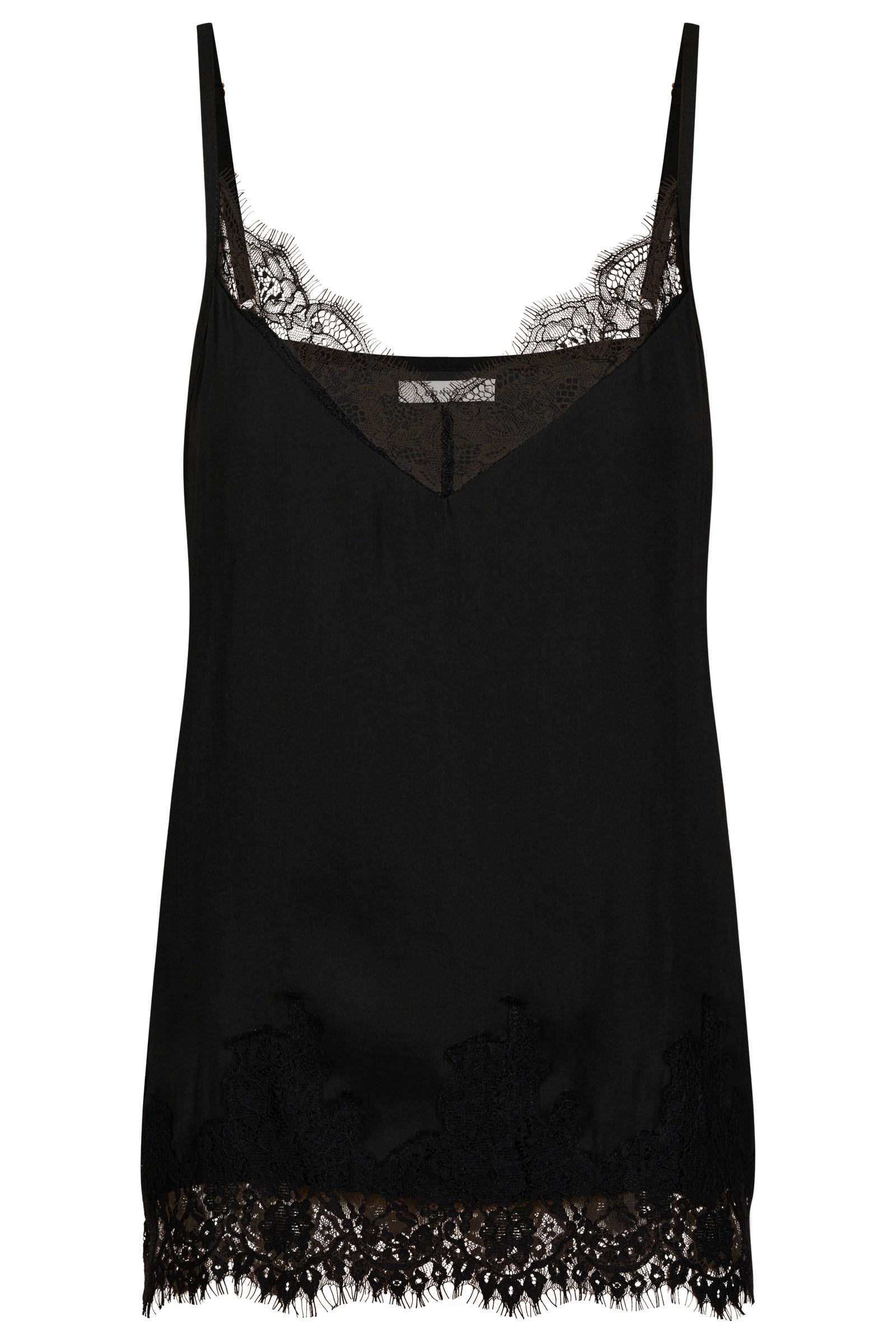 EB & IVE Drift Lace Tank BLACK