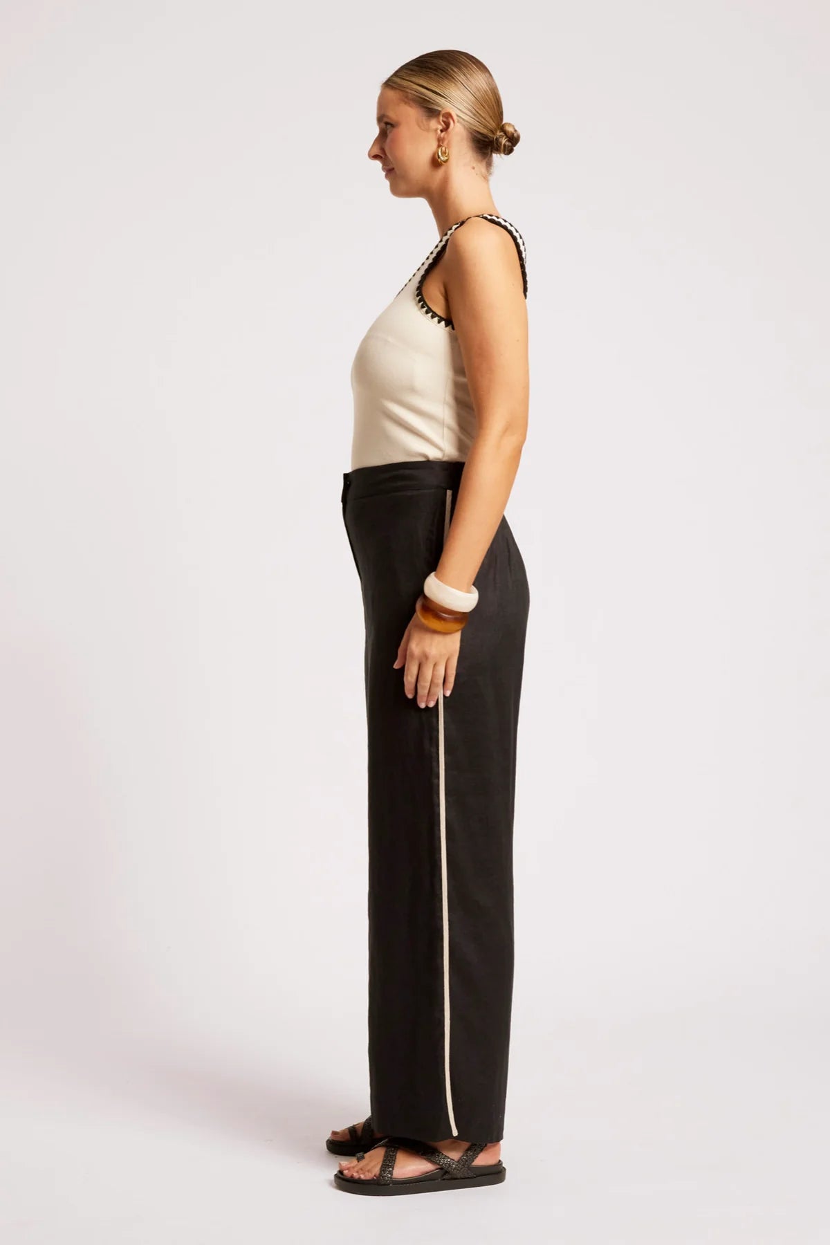 EB & IVE Maris Splice Pant TUSK/BLACK