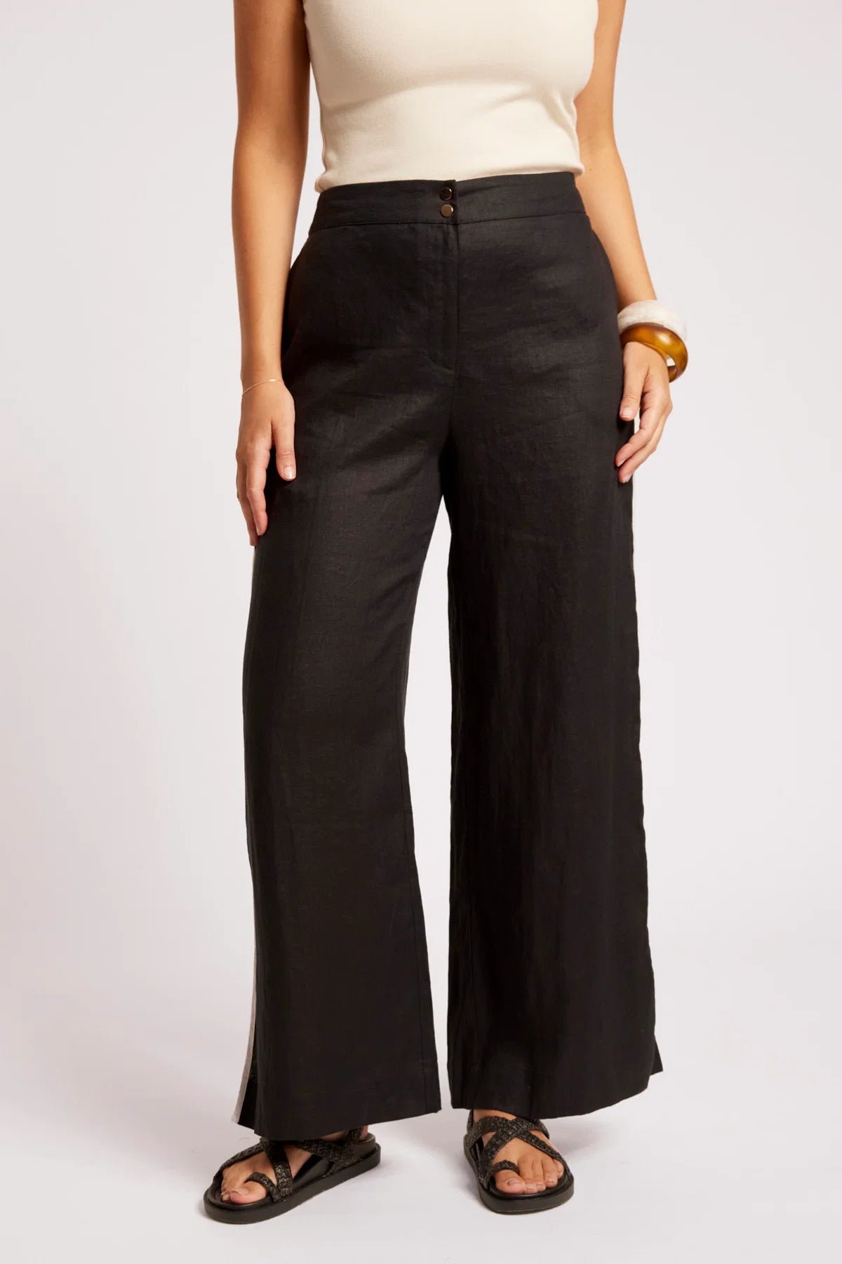 EB & IVE Maris Splice Pant TUSK/BLACK