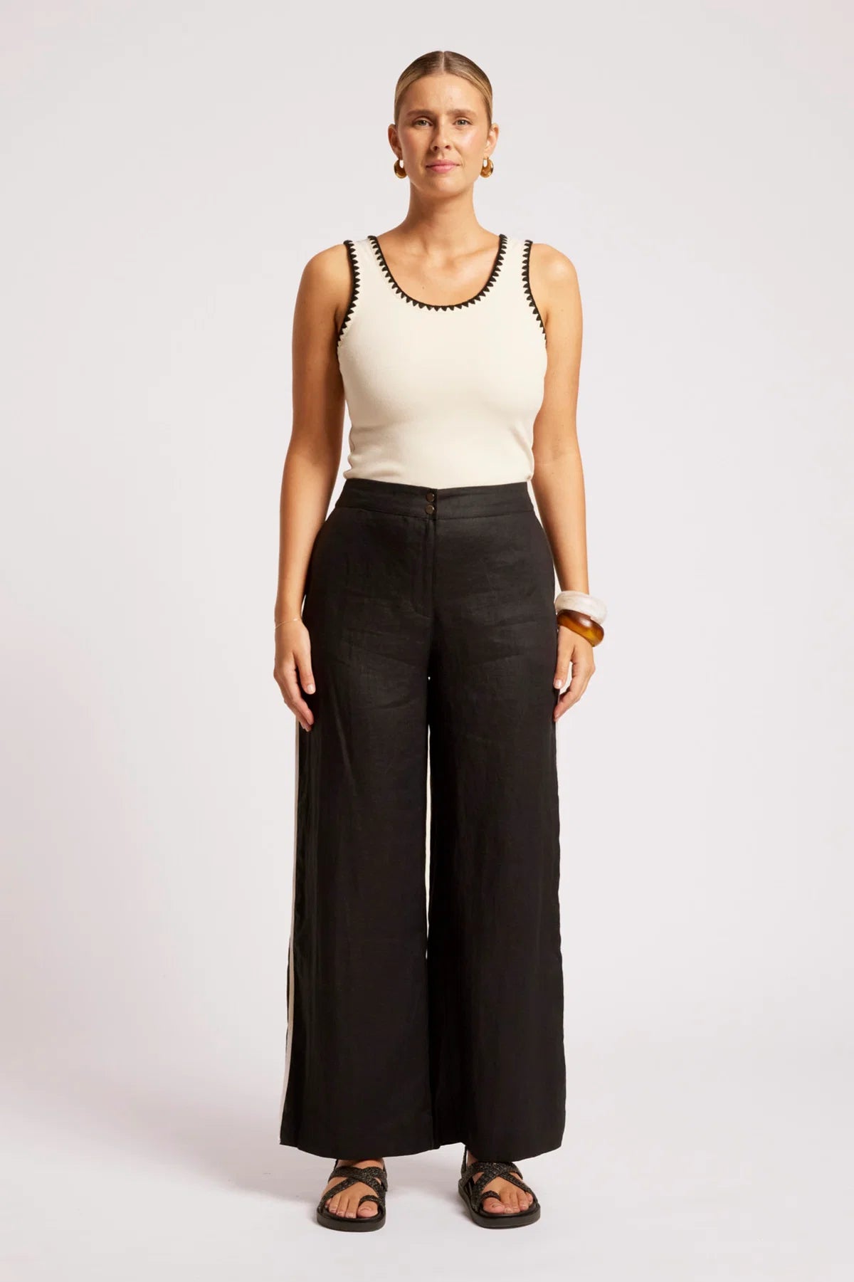 EB & IVE Maris Splice Pant TUSK/BLACK