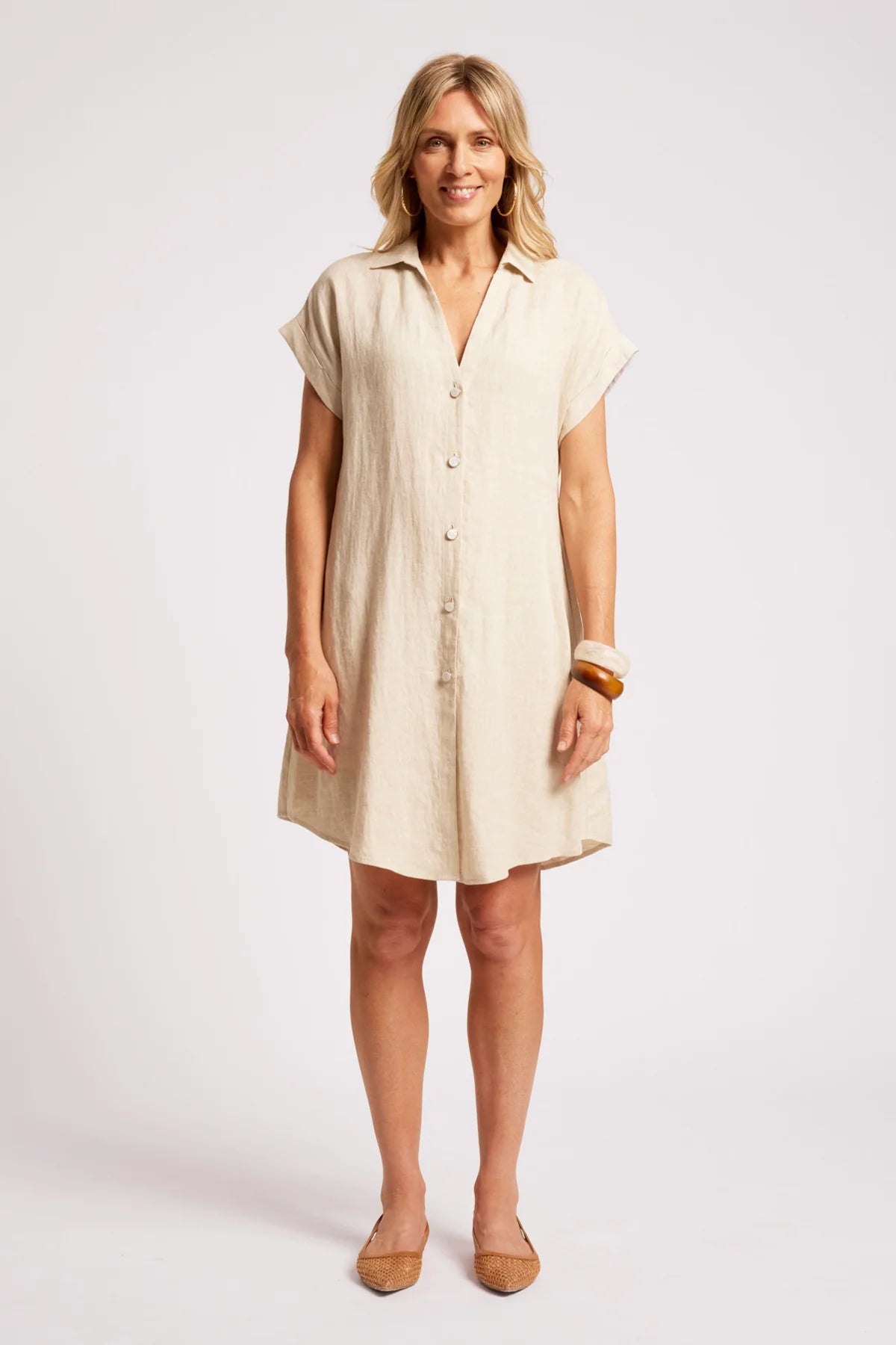 EB & IVE Maris Shirt Dress TUSK