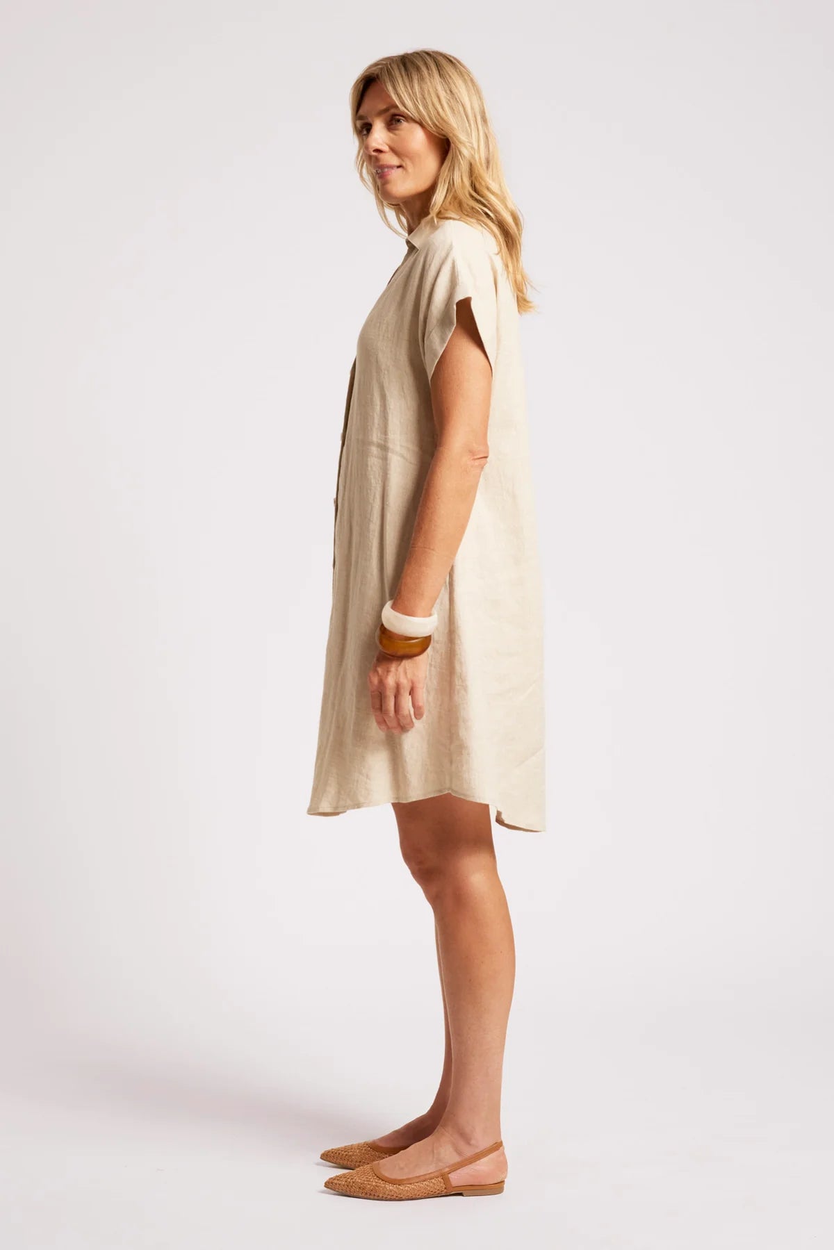 EB & IVE Maris Shirt Dress TUSK