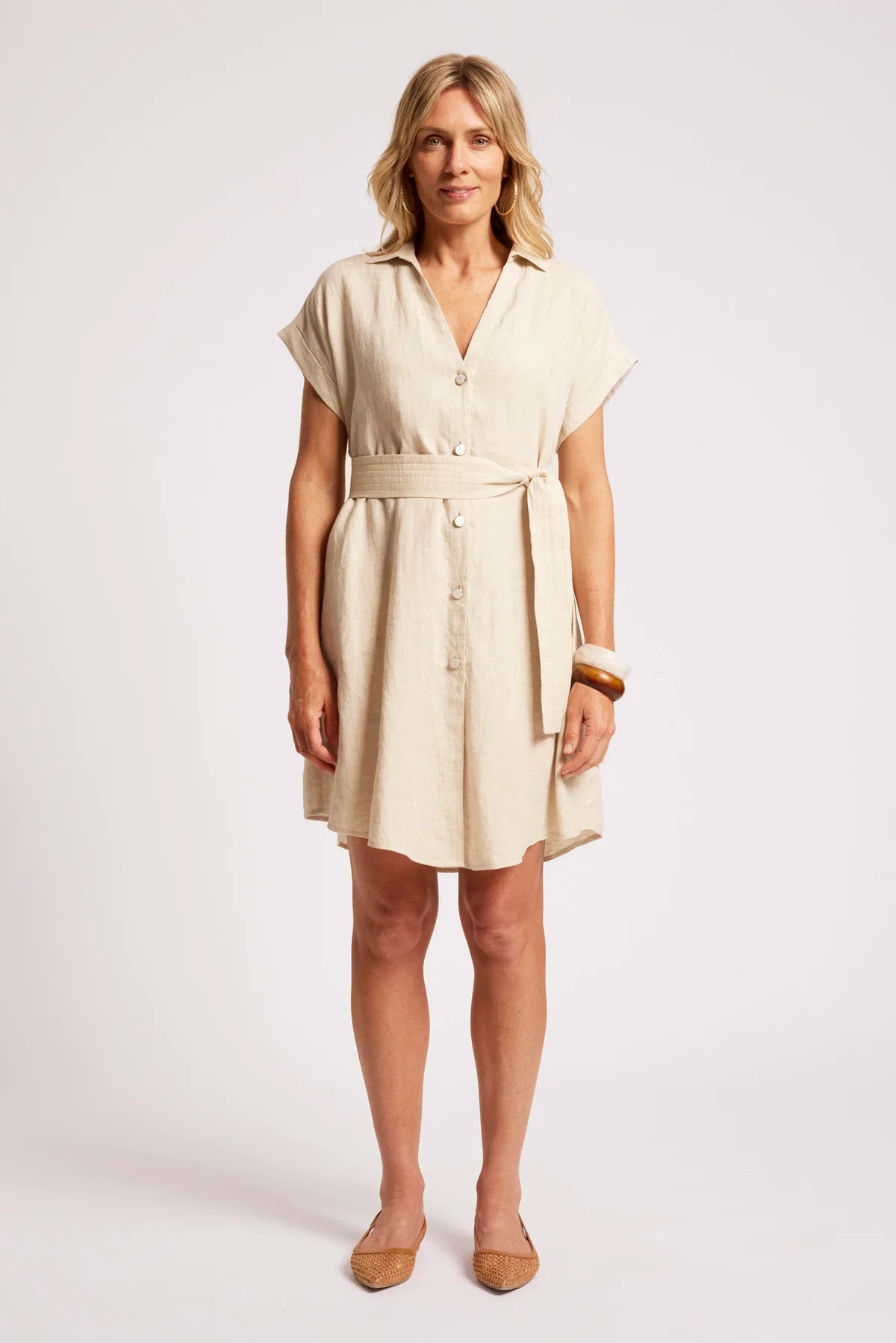 EB & IVE Maris Shirt Dress TUSK