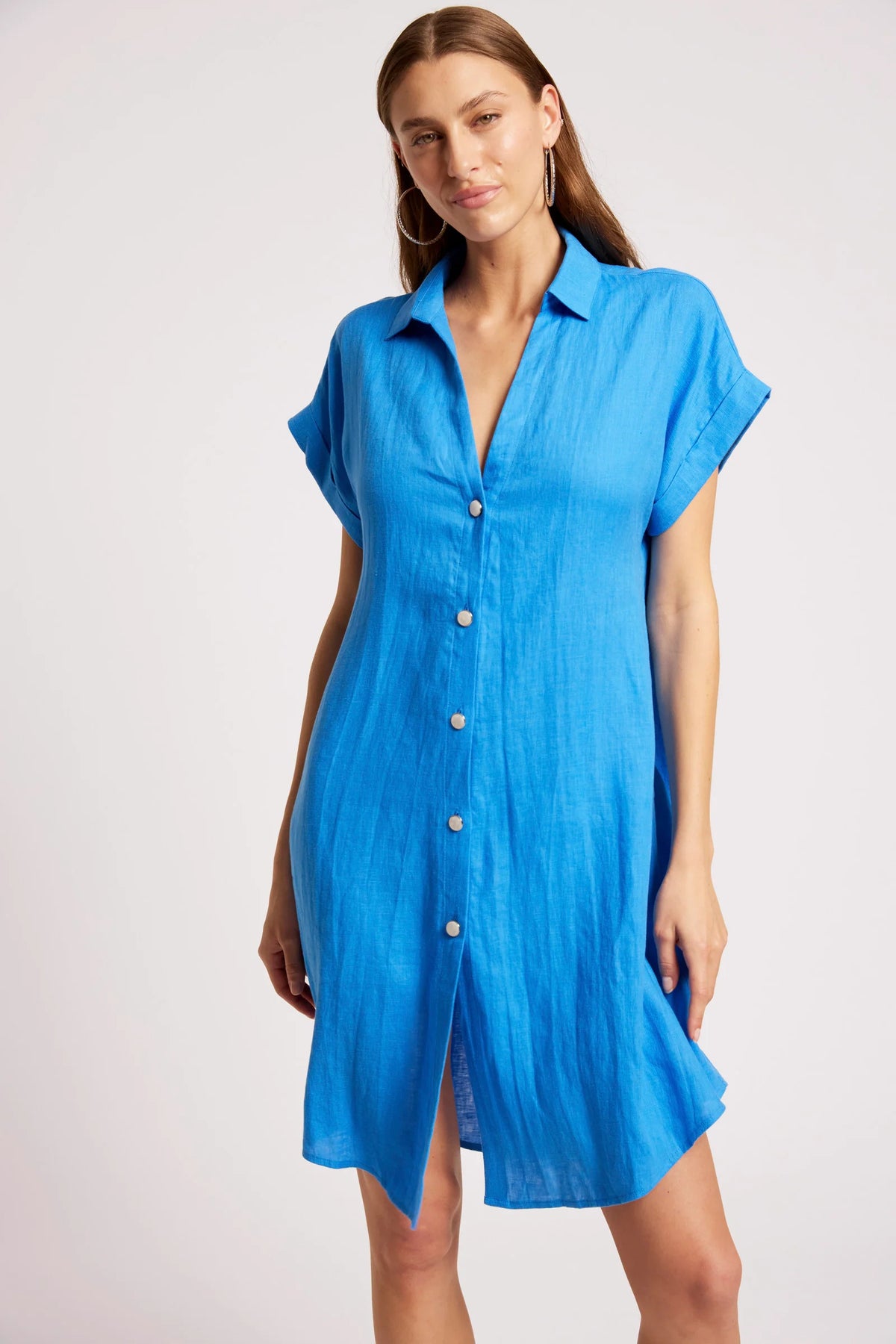 EB & IVE Maris Shirt Dress MARINE