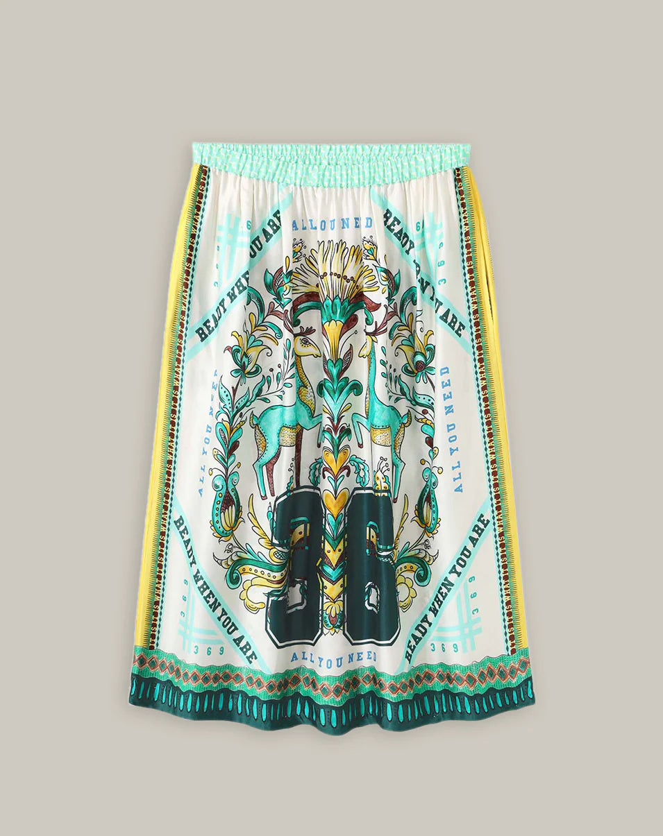 ME369 Vanessa Midi Skirt SPORTY JADE