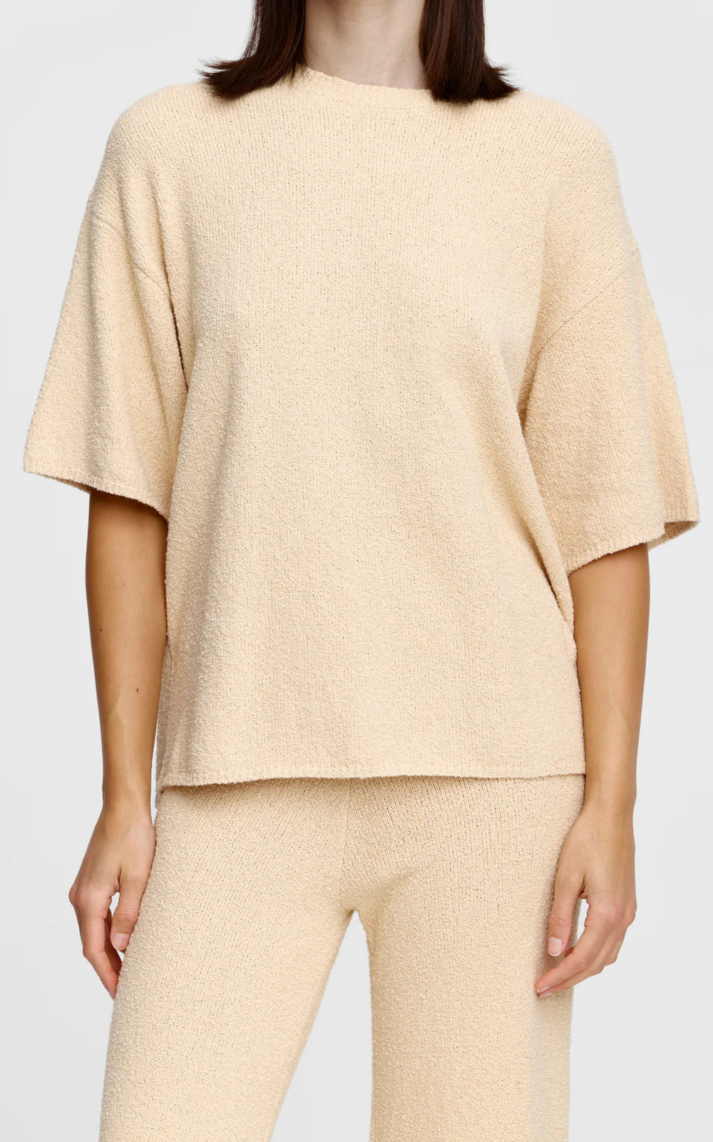 KINNEY Camden Knit Tee NATURAL