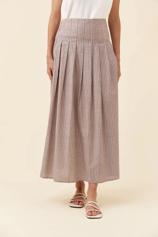 ISLE OF MINE Lyndell Maxi Skirt TAUPE