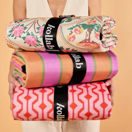 KOLLAB Picnic Mat CHERRY ZIG ZAG