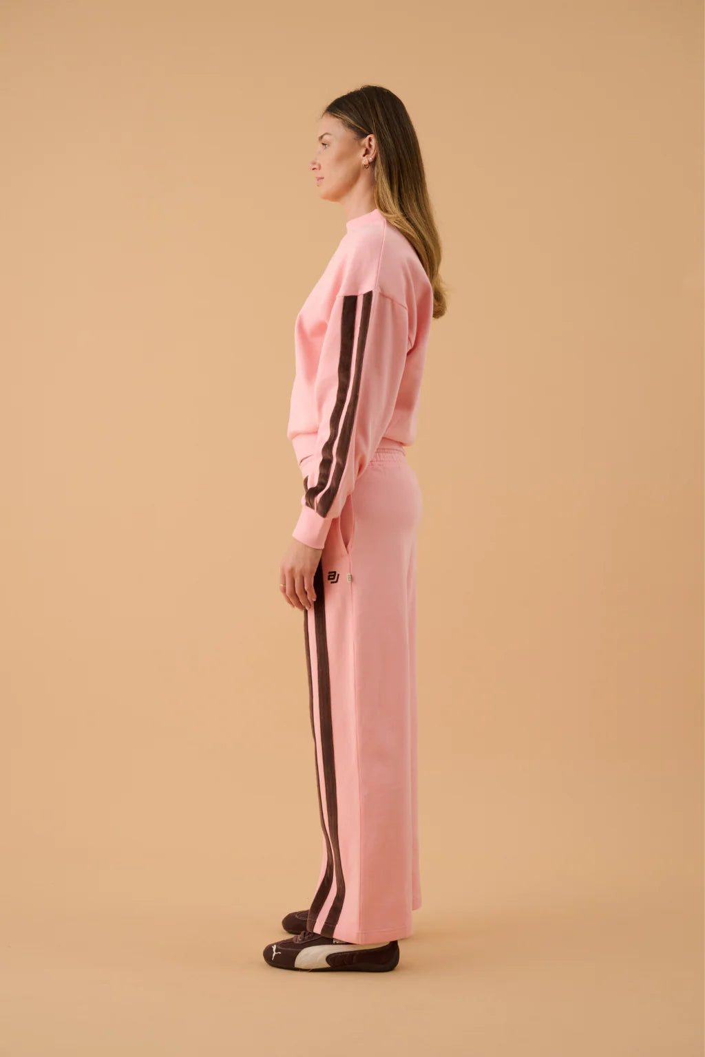 ARAMINTA JAMES Logo Sweatshirt ROSE QUARTZ