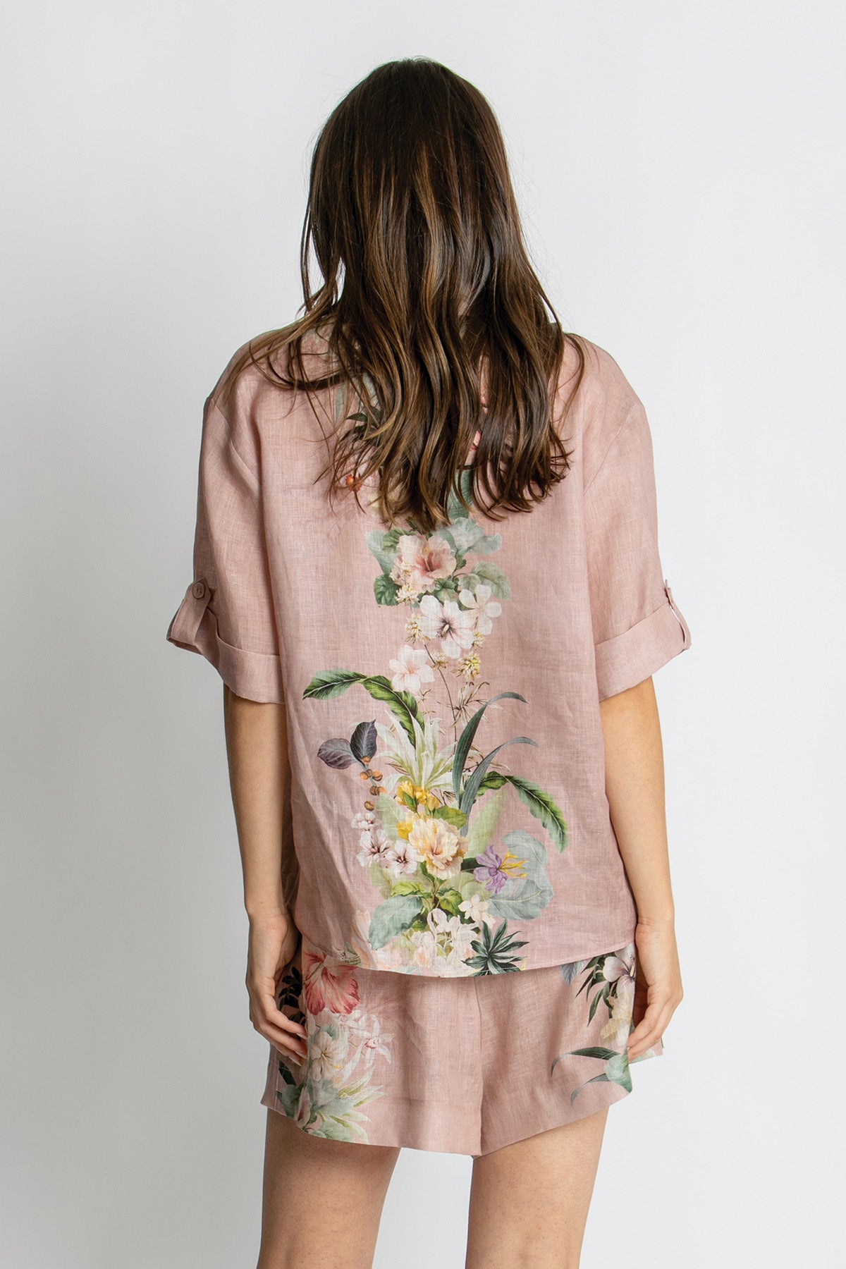 KACHEL Luna Short Sleeve Shirt FLEUR AMOUR