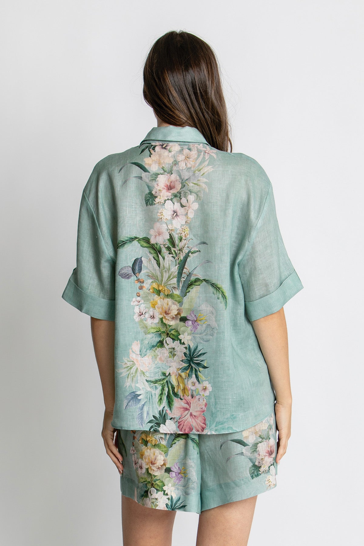 KACHEL Eva Short Sleeve Shirt SAGE AMOUR