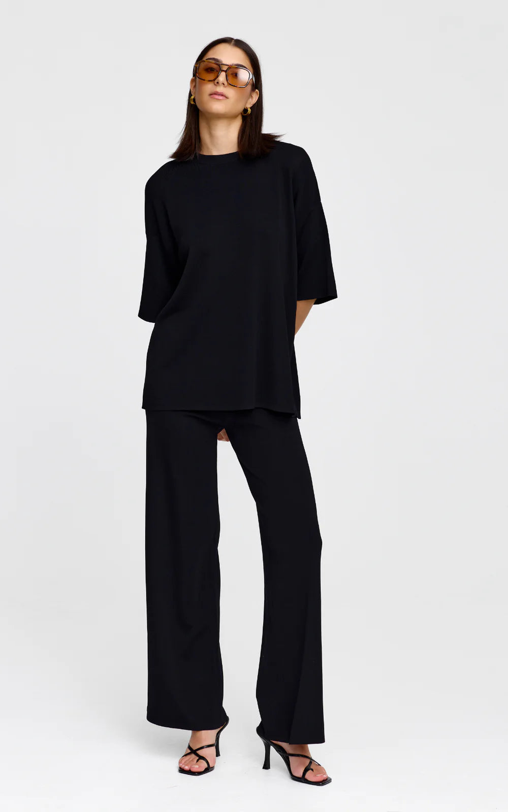 KINNEY Camden Knit Tee BLACK