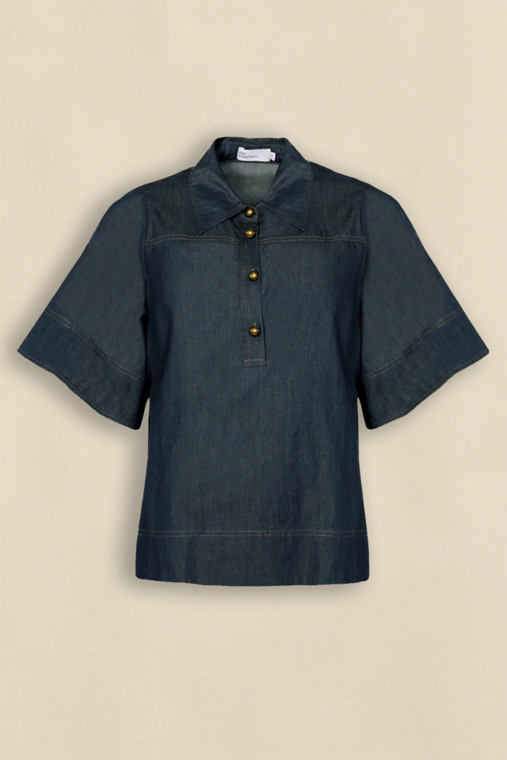 ZOE KRATZMANN Insinuate Top DARK CHAMBRAY