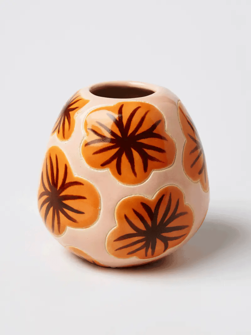 JONES & CO Pollen Vase BURNT HIBISCUS