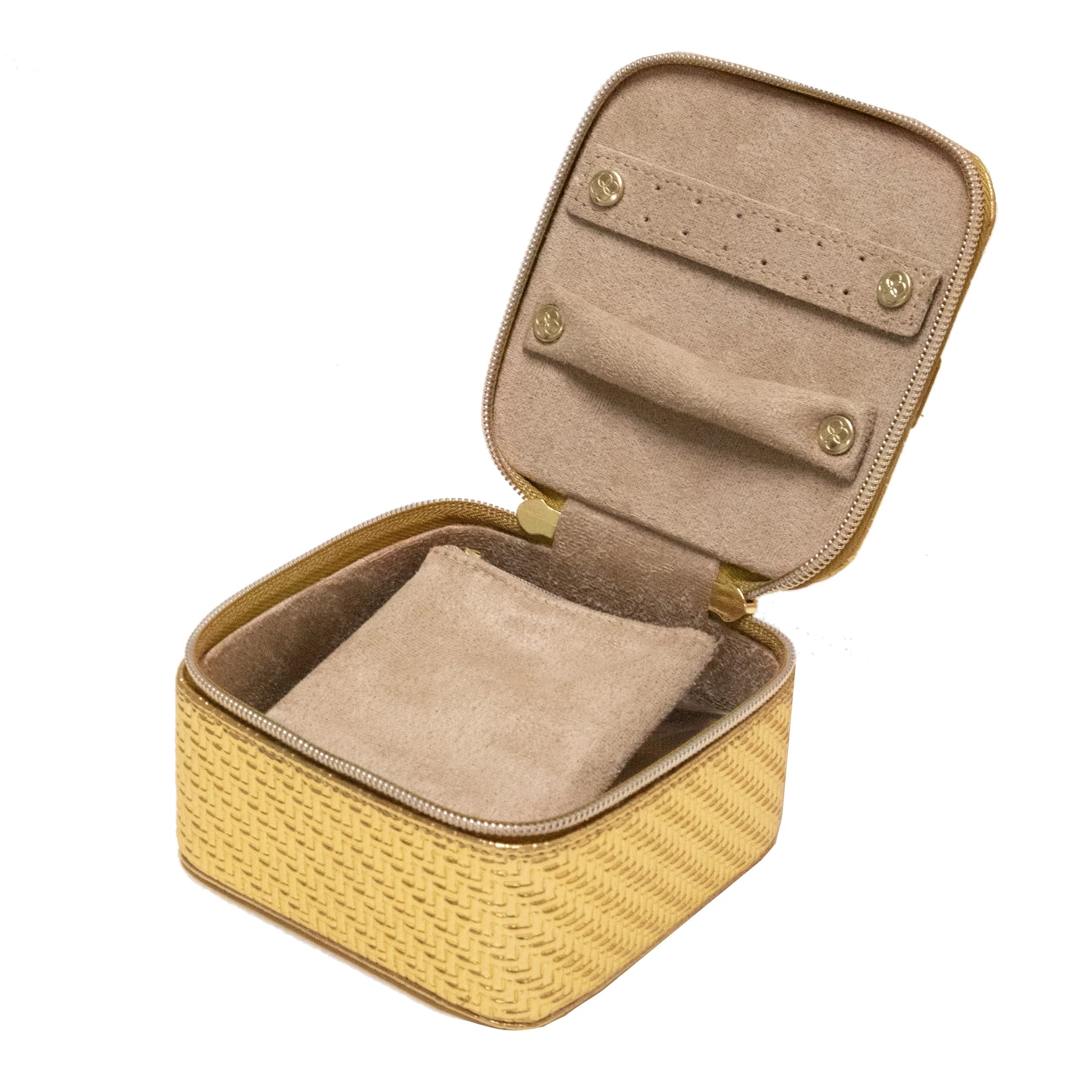 TONIC Jewellery Cube Herringbone GOLD