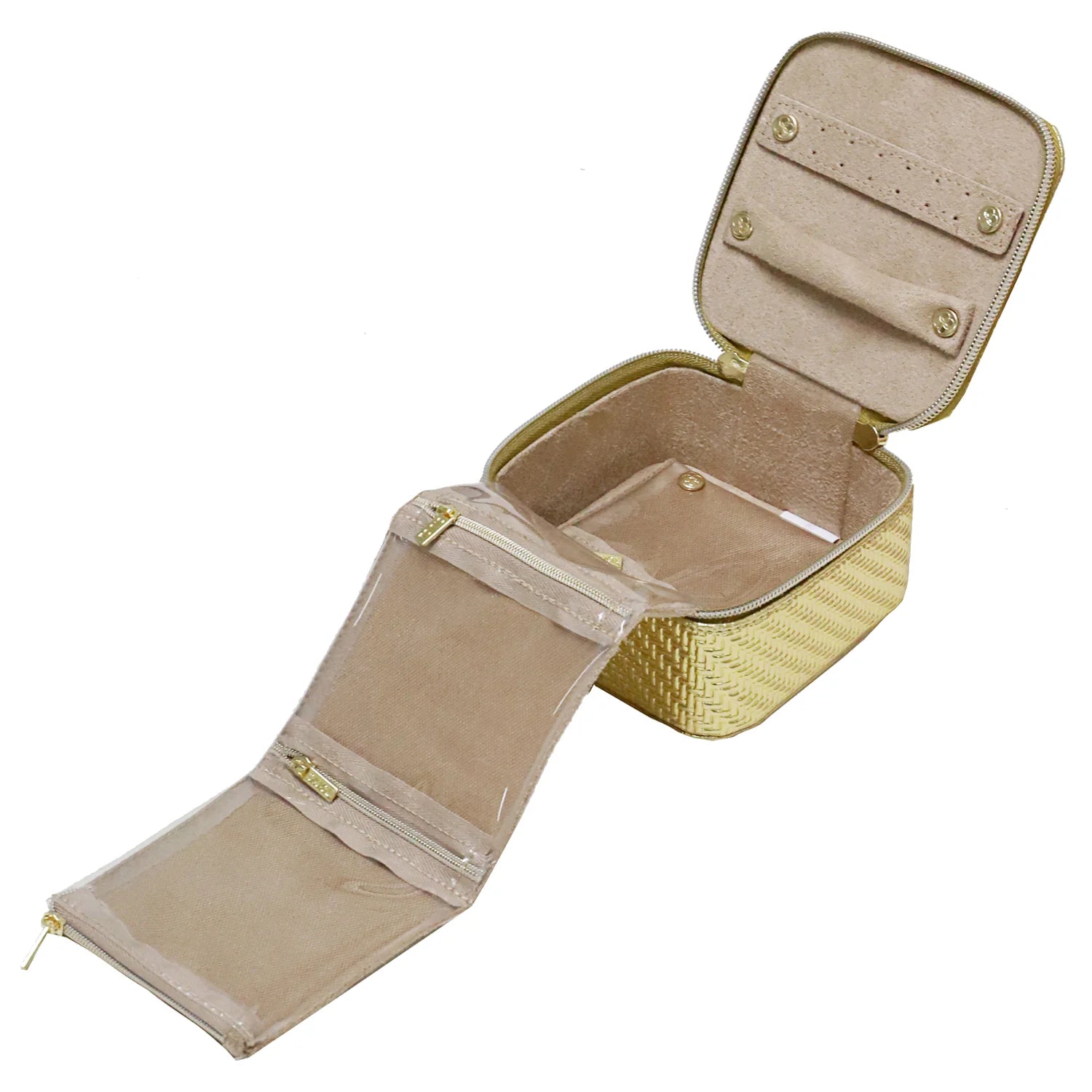 TONIC Jewellery Cube Herringbone GOLD