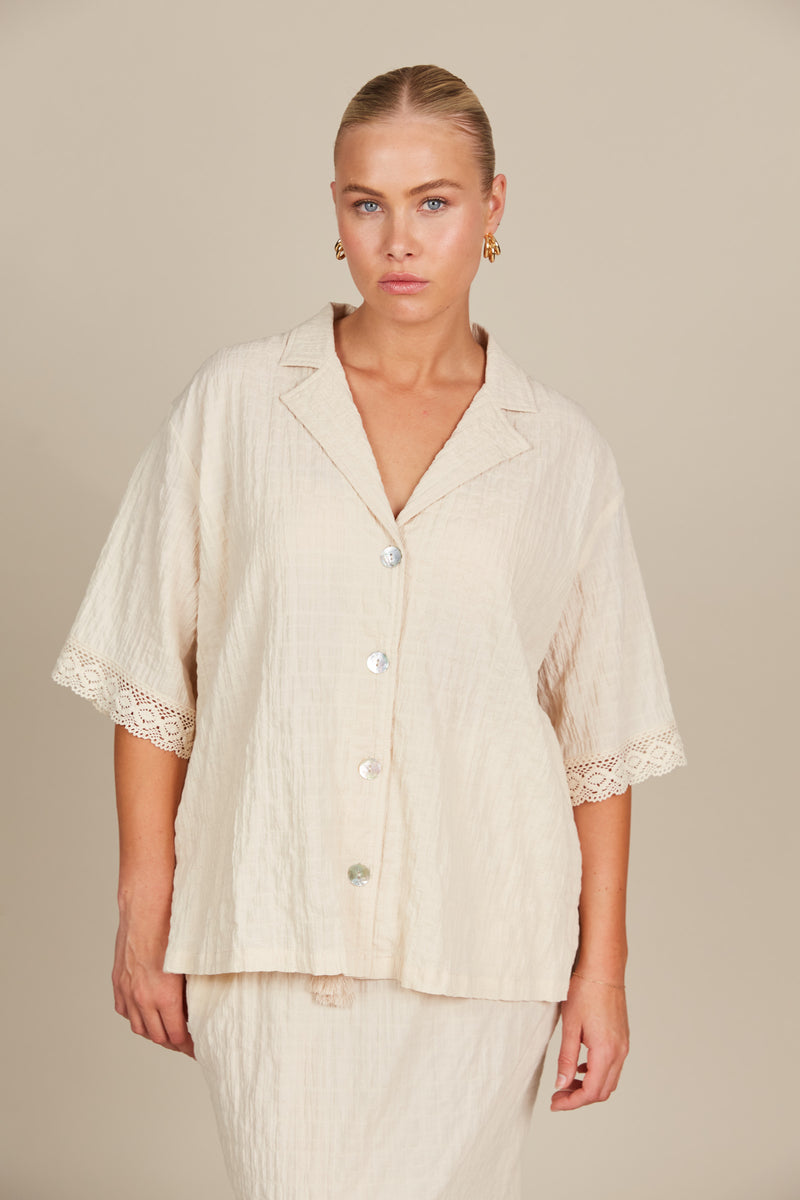 ISLE Fleur Shirt CANVAS