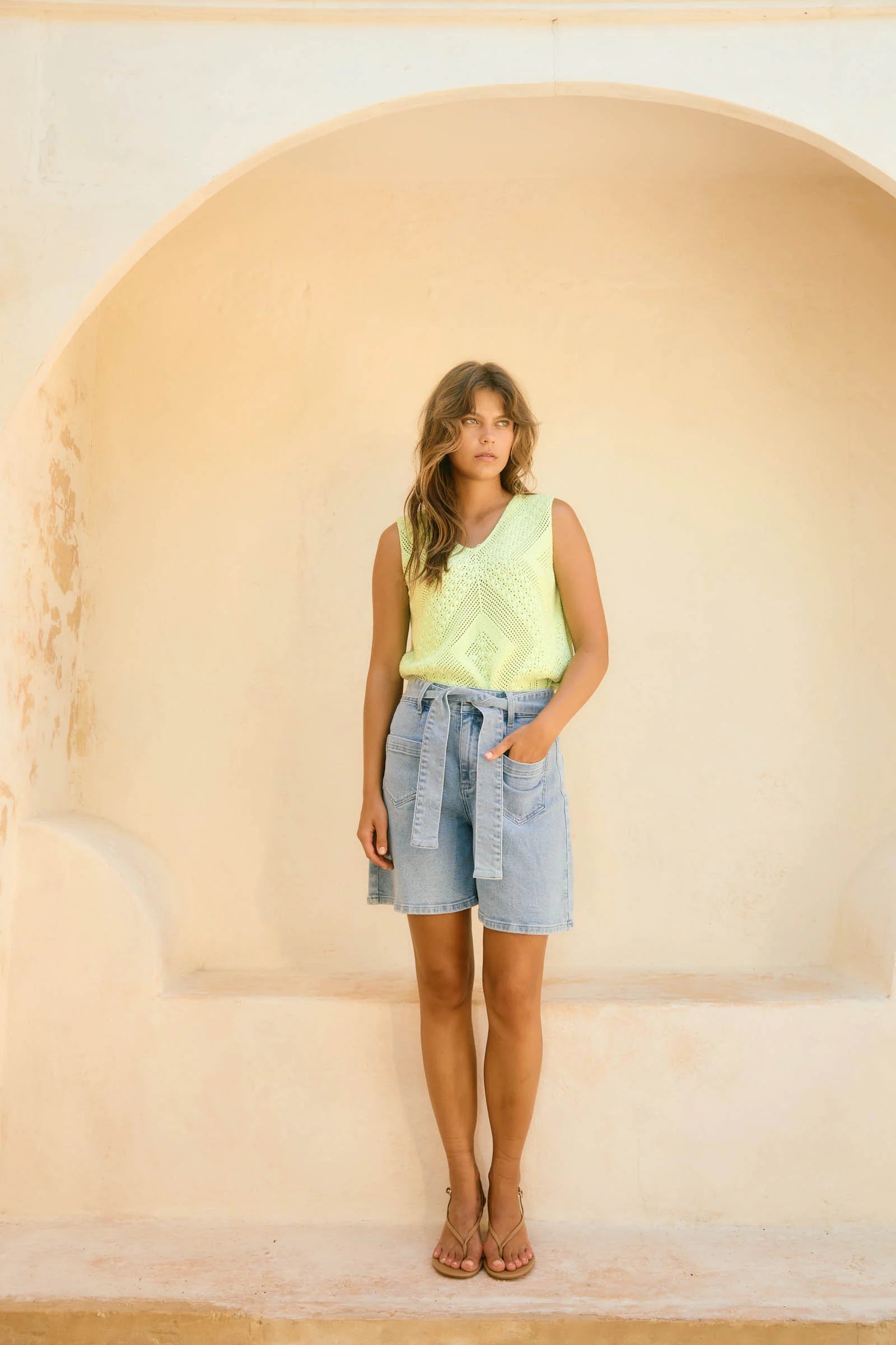 ISLE OF MINE Margot Denim Short STELLAR