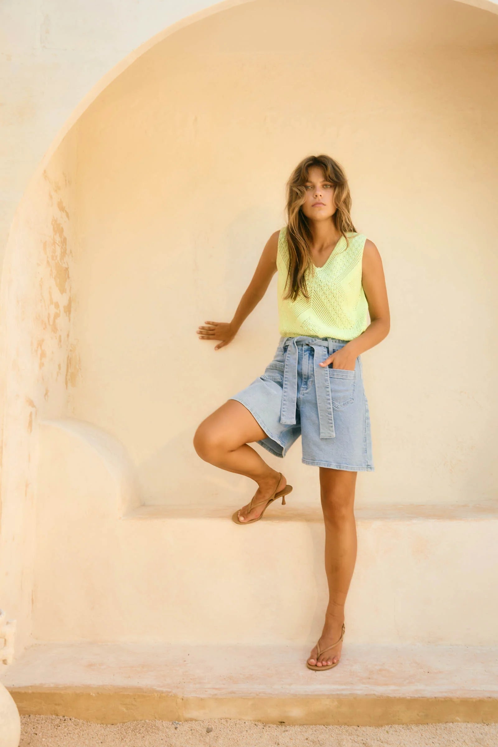 ISLE OF MINE Margot Denim Short STELLAR
